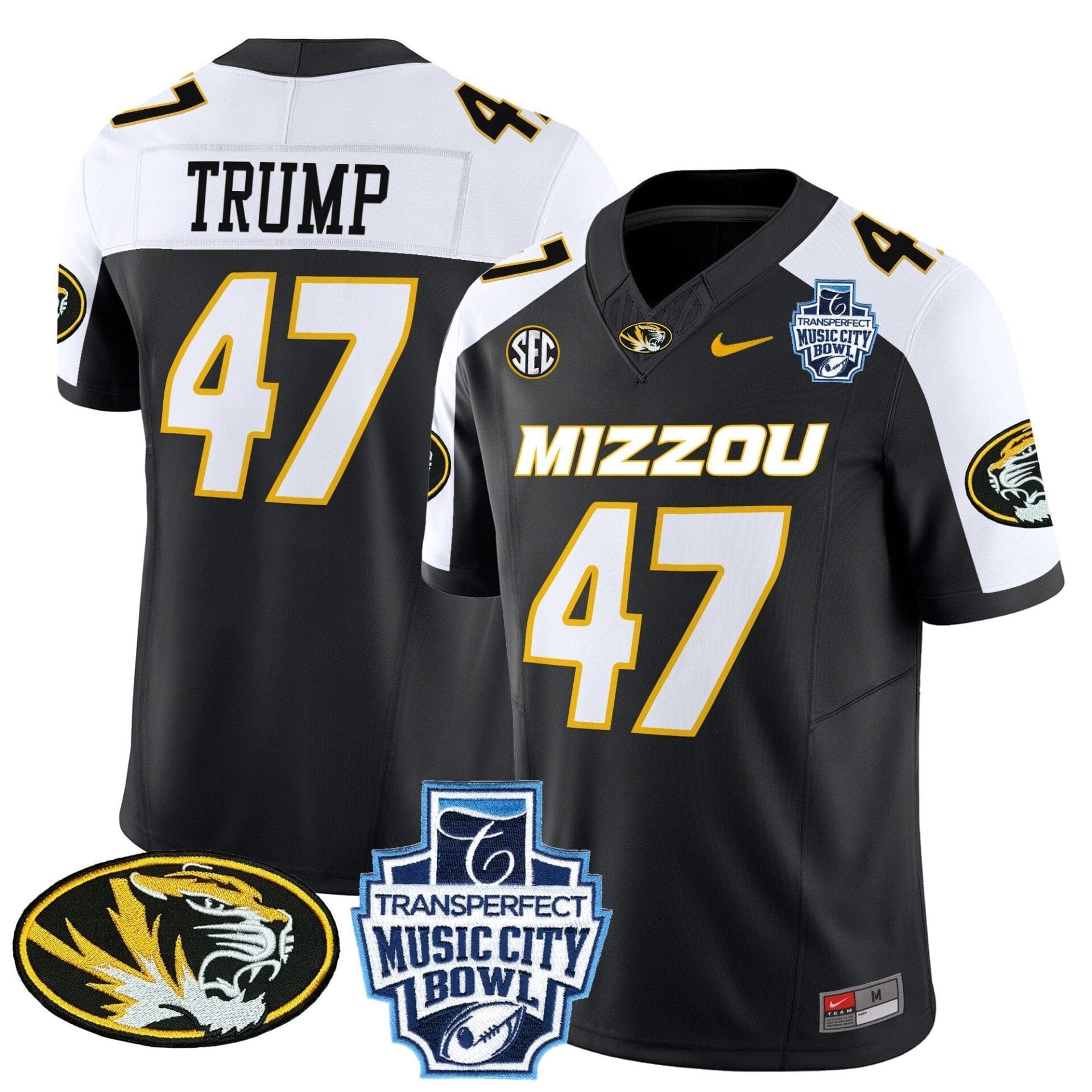 Missouri Tigers 2024 Music City Bowl Vapor Limited Jersey - All Stitched - Image 7