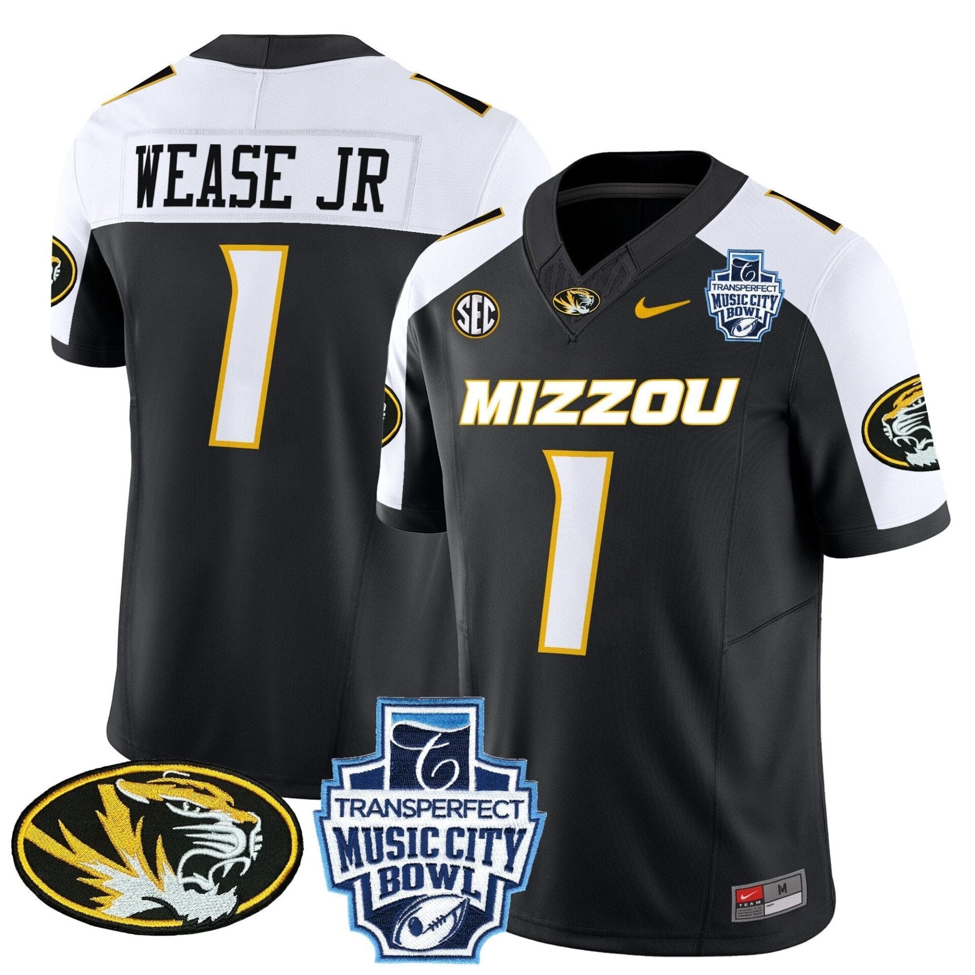 Missouri Tigers 2024 Music City Bowl Vapor Limited Jersey - All Stitched - Image 3
