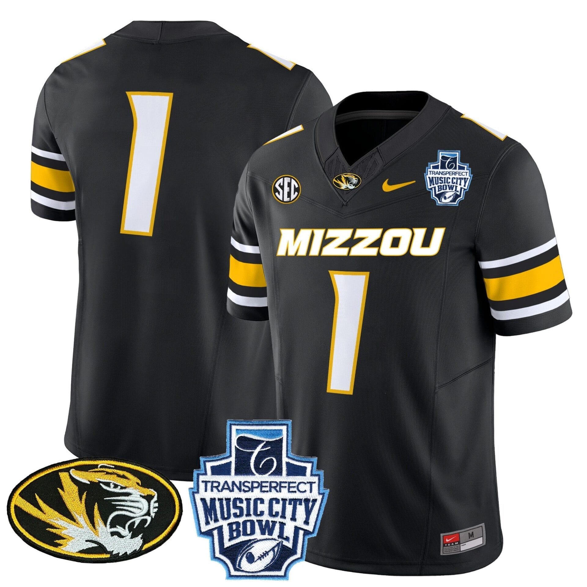 Missouri Tigers 2024 Music City Bowl Vapor Limited Jersey - All Stitched - Image 24