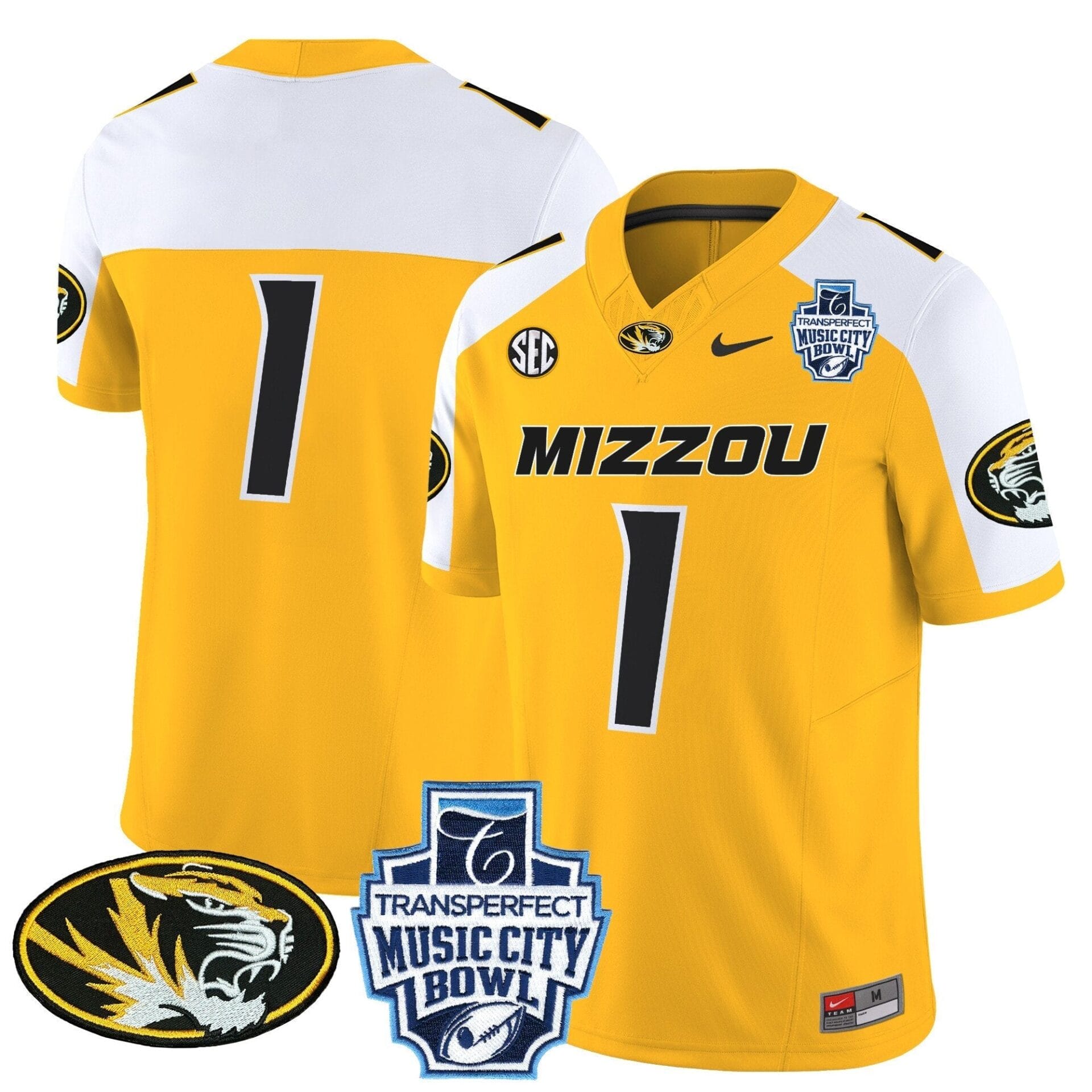 Missouri Tigers 2024 Music City Bowl Vapor Limited Jersey - All Stitched - Image 16