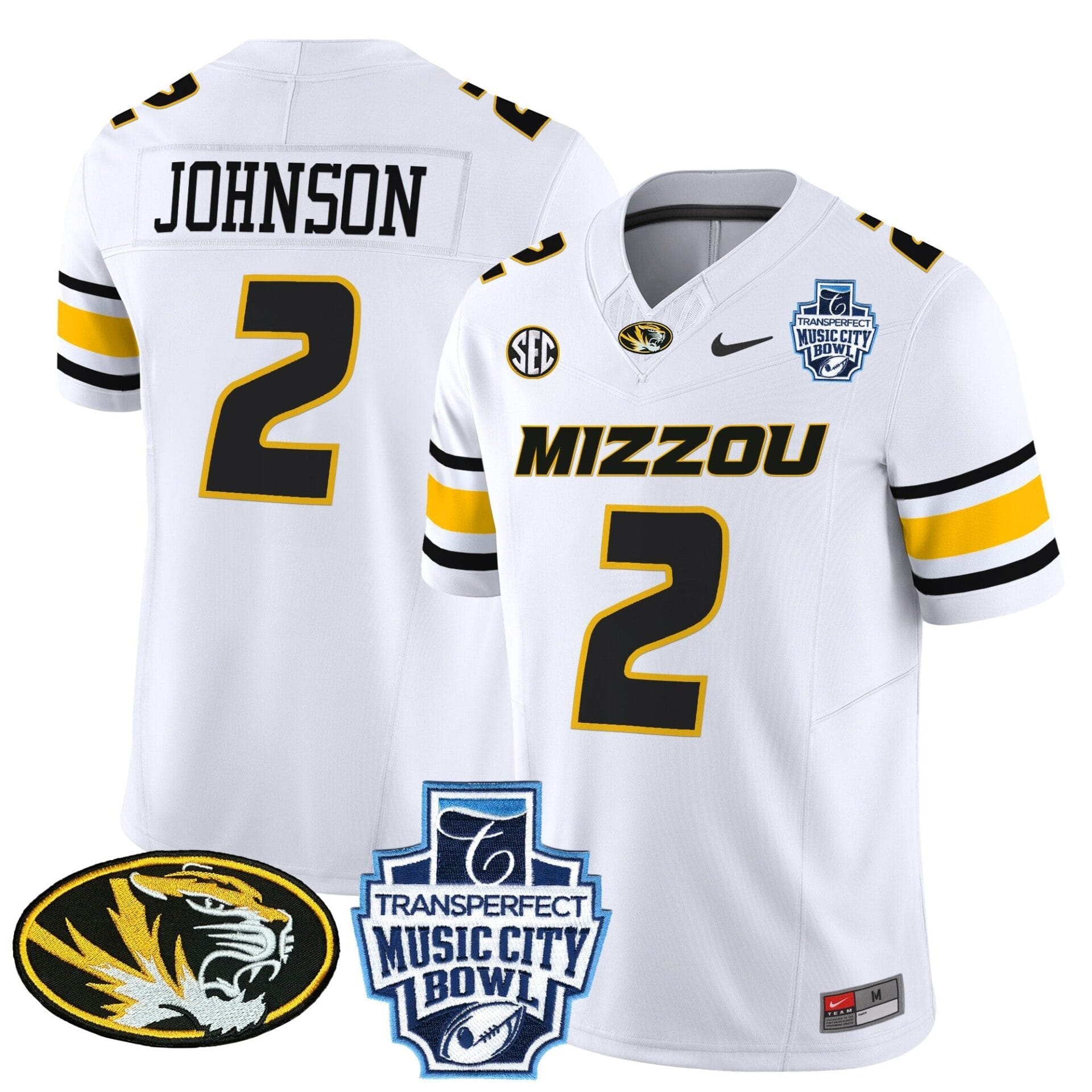 Missouri Tigers 2024 Music City Bowl Vapor Limited Jersey - All Stitched - Image 36