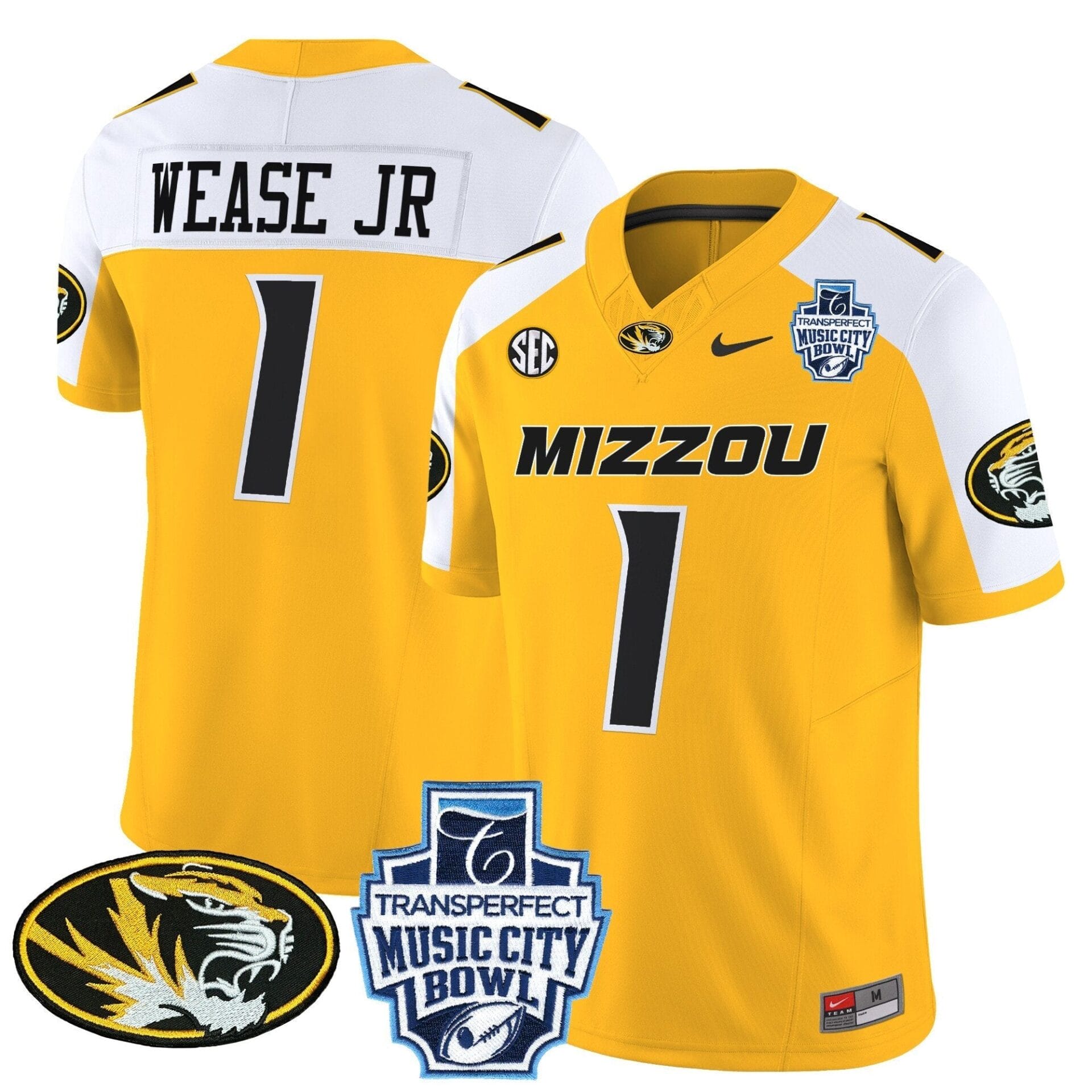 Missouri Tigers 2024 Music City Bowl Vapor Limited Jersey - All Stitched - Image 11
