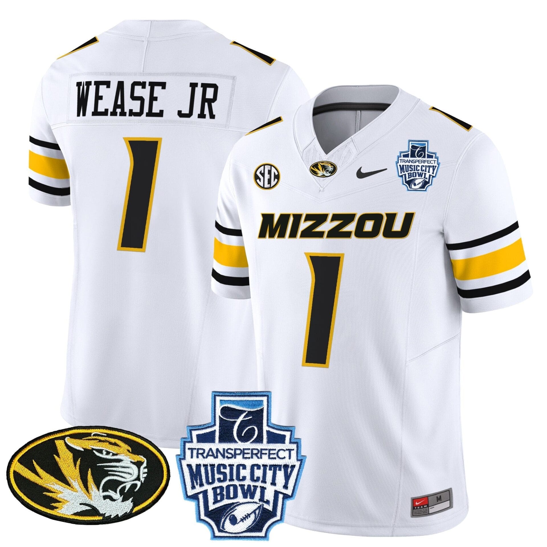 Missouri Tigers 2024 Music City Bowl Vapor Limited Jersey - All Stitched - Image 35