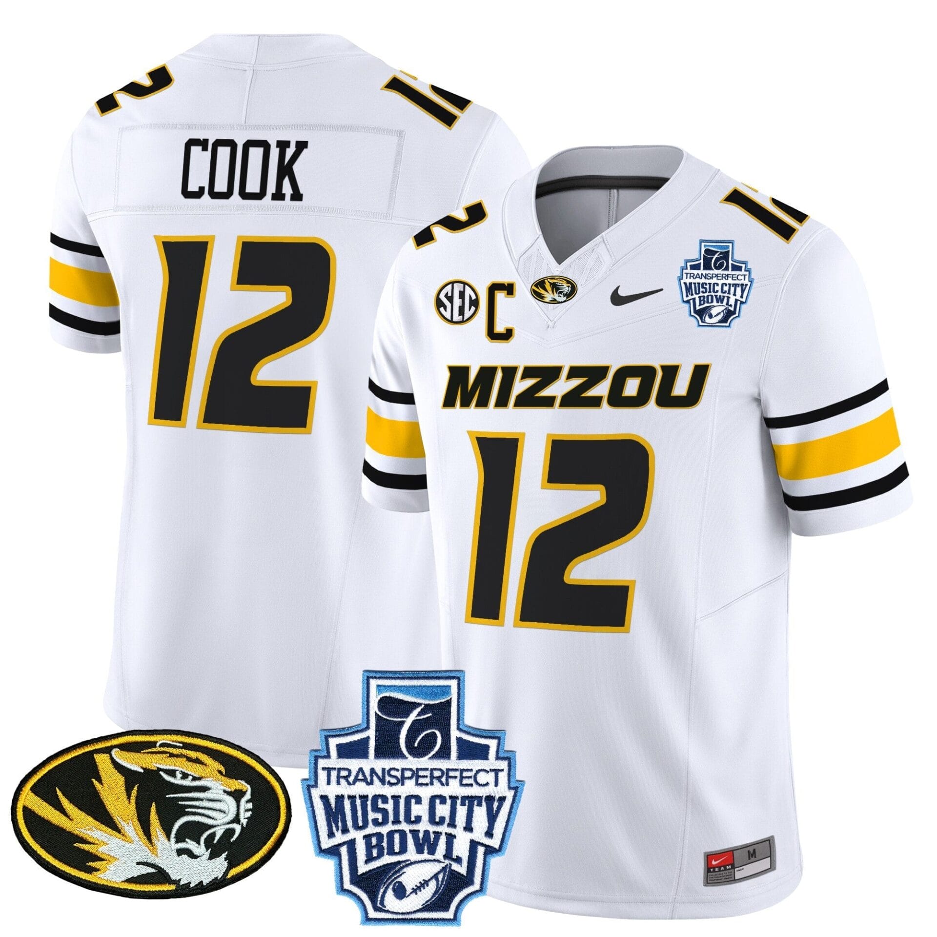 Missouri Tigers 2024 Music City Bowl Vapor Limited Jersey - All Stitched - Image 33