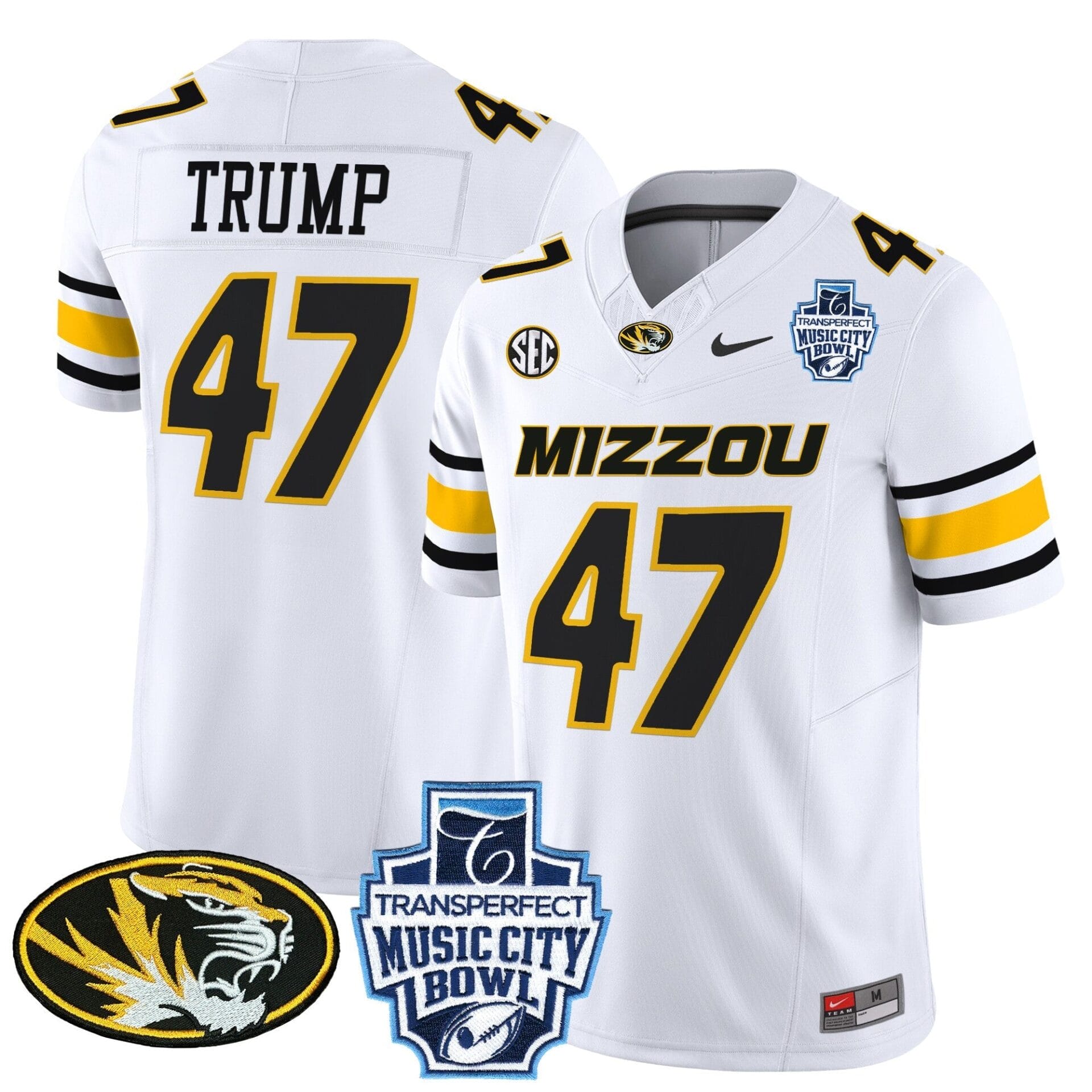 Missouri Tigers 2024 Music City Bowl Vapor Limited Jersey - All Stitched - Image 39