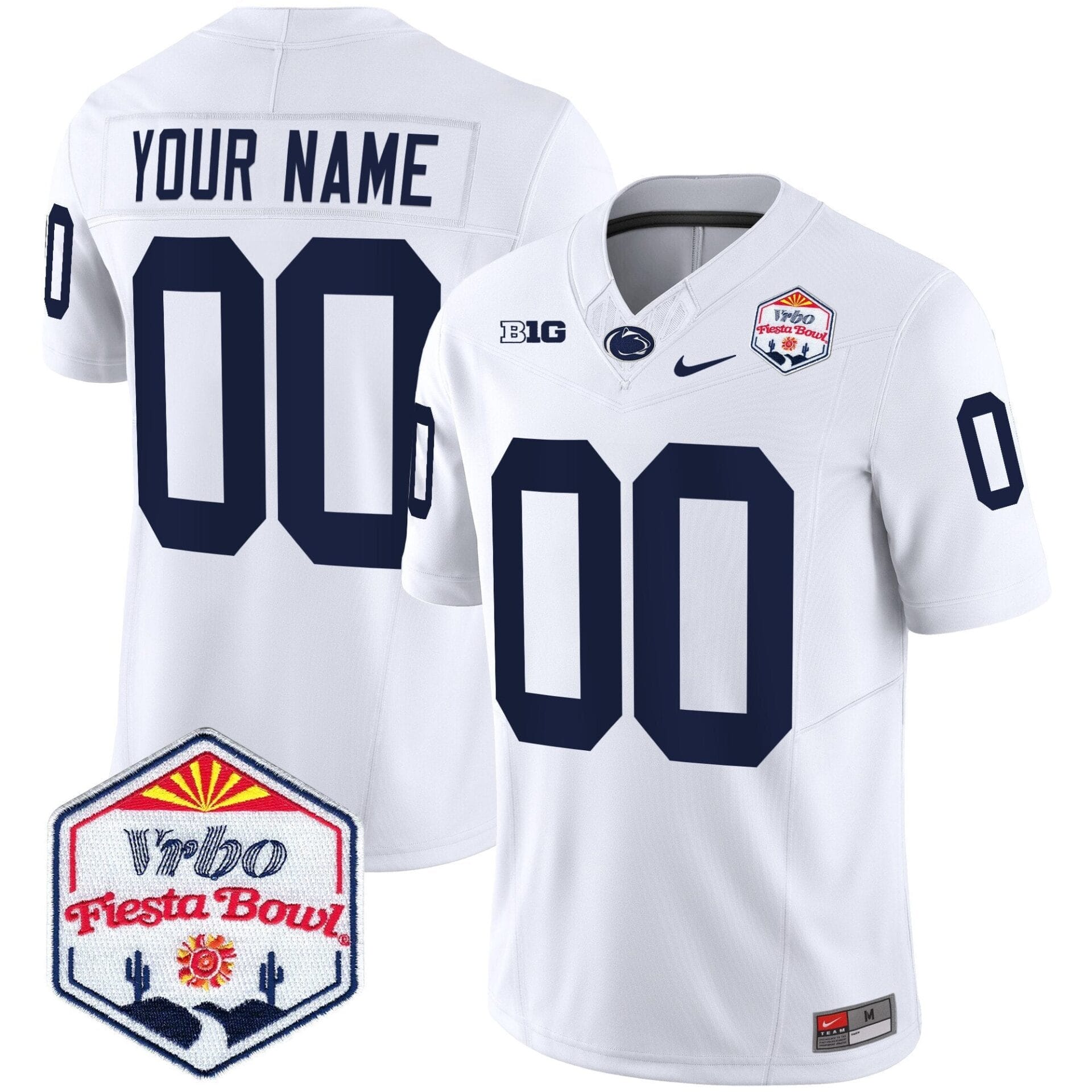 Penn State Nittany Lions 2024 The Fiesta Bowl Patch Vapor Limited Custom Jersey - All Stitched - Image 4