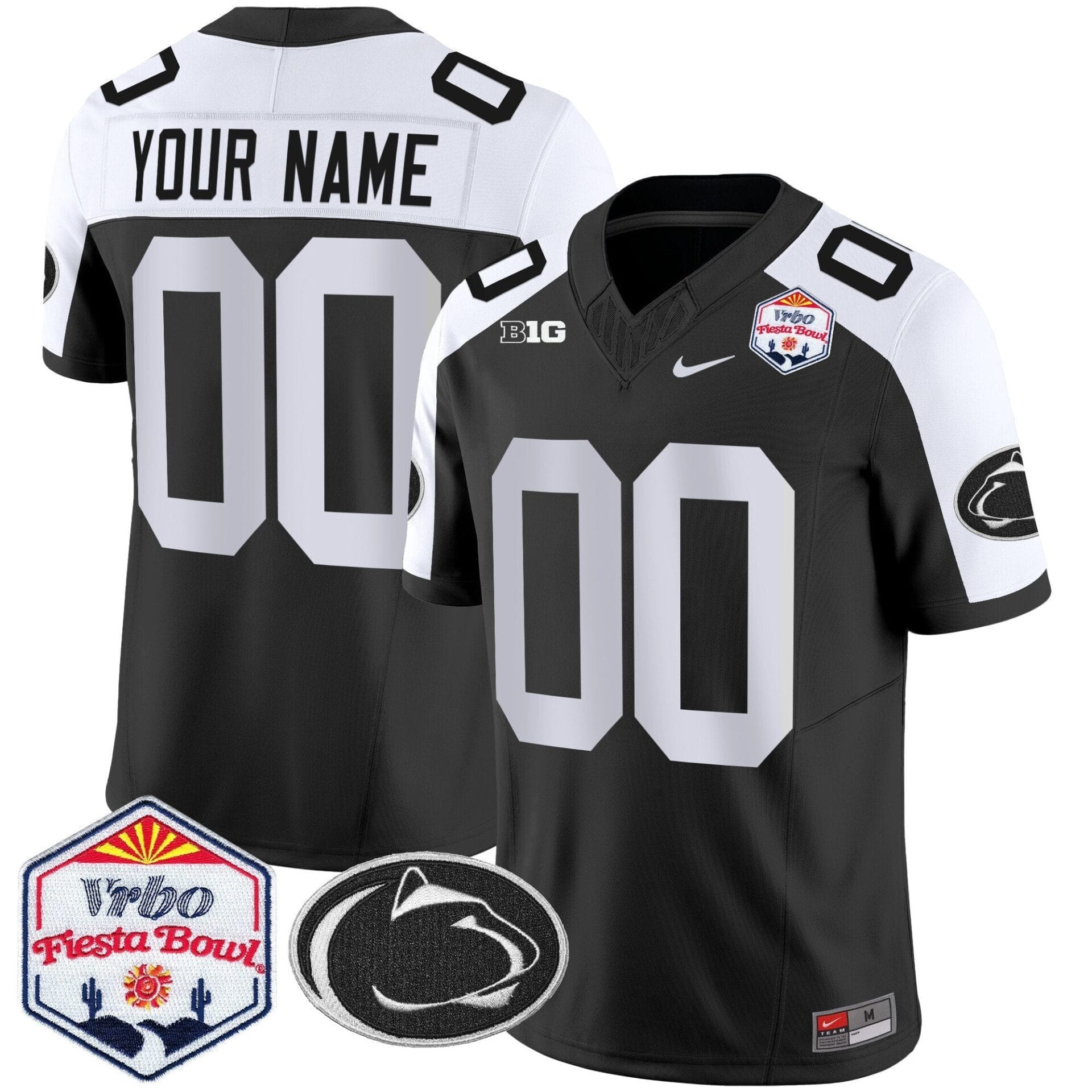 Penn State Nittany Lions 2024 The Fiesta Bowl Patch Vapor Limited Custom Jersey - All Stitched - Image 2