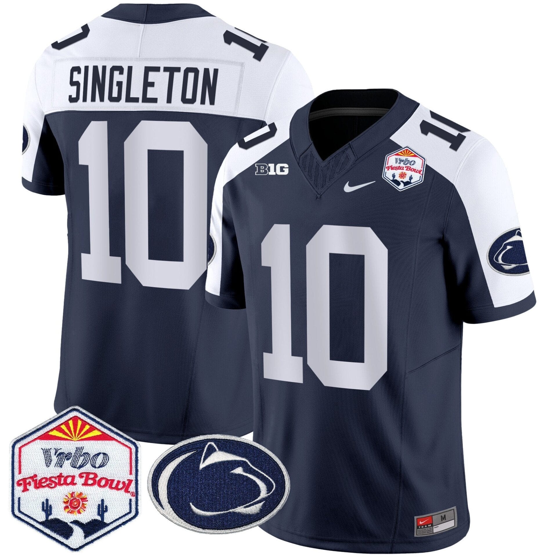 Penn State Nittany Lions 2024 The Fiesta Bowl Patch Vapor Limited Jersey - All Stitched - Image 2