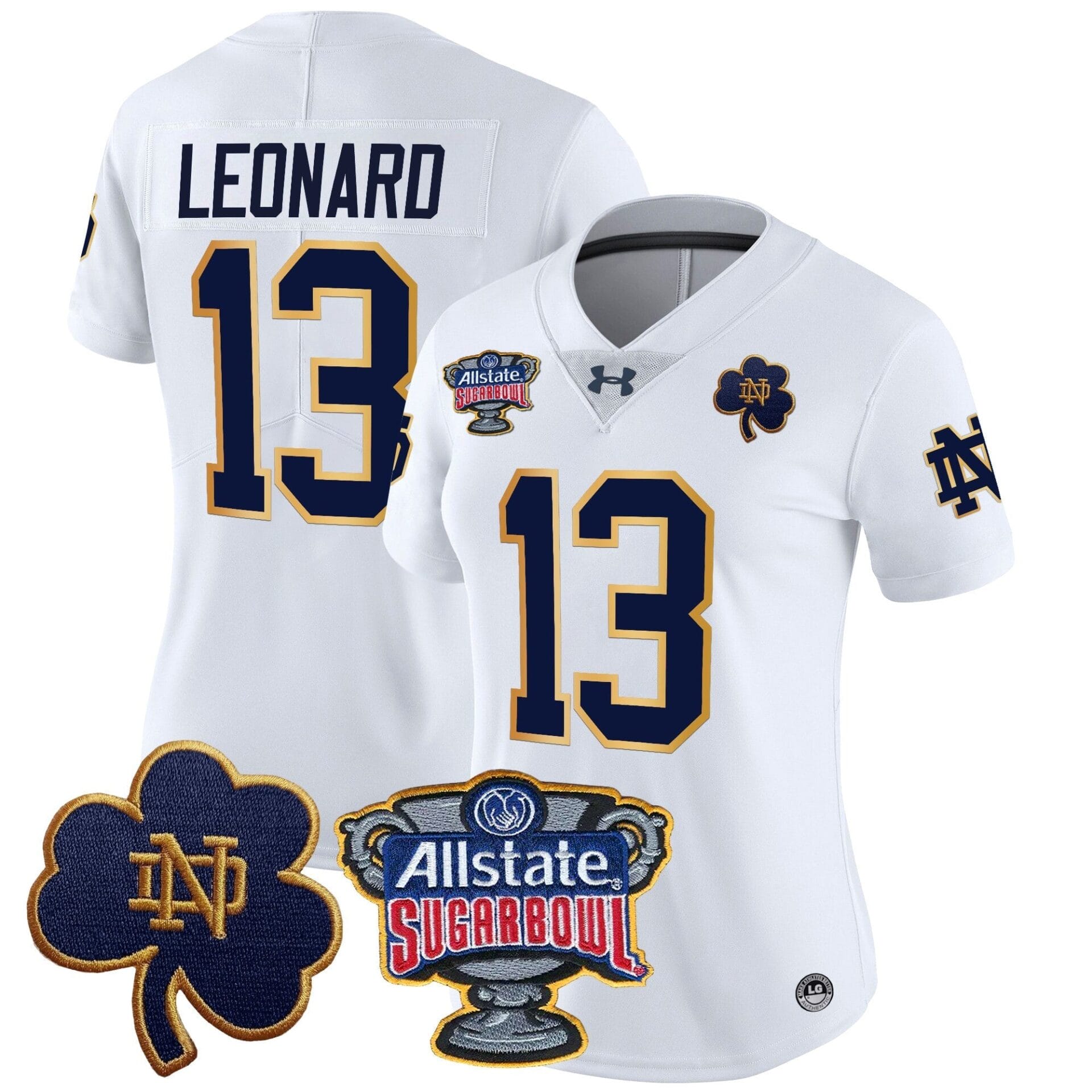 Notre Dame Fighting Irish 2024 Sugar Bowl Patch Vapor Limited Jersey - All Stitched - Image 2