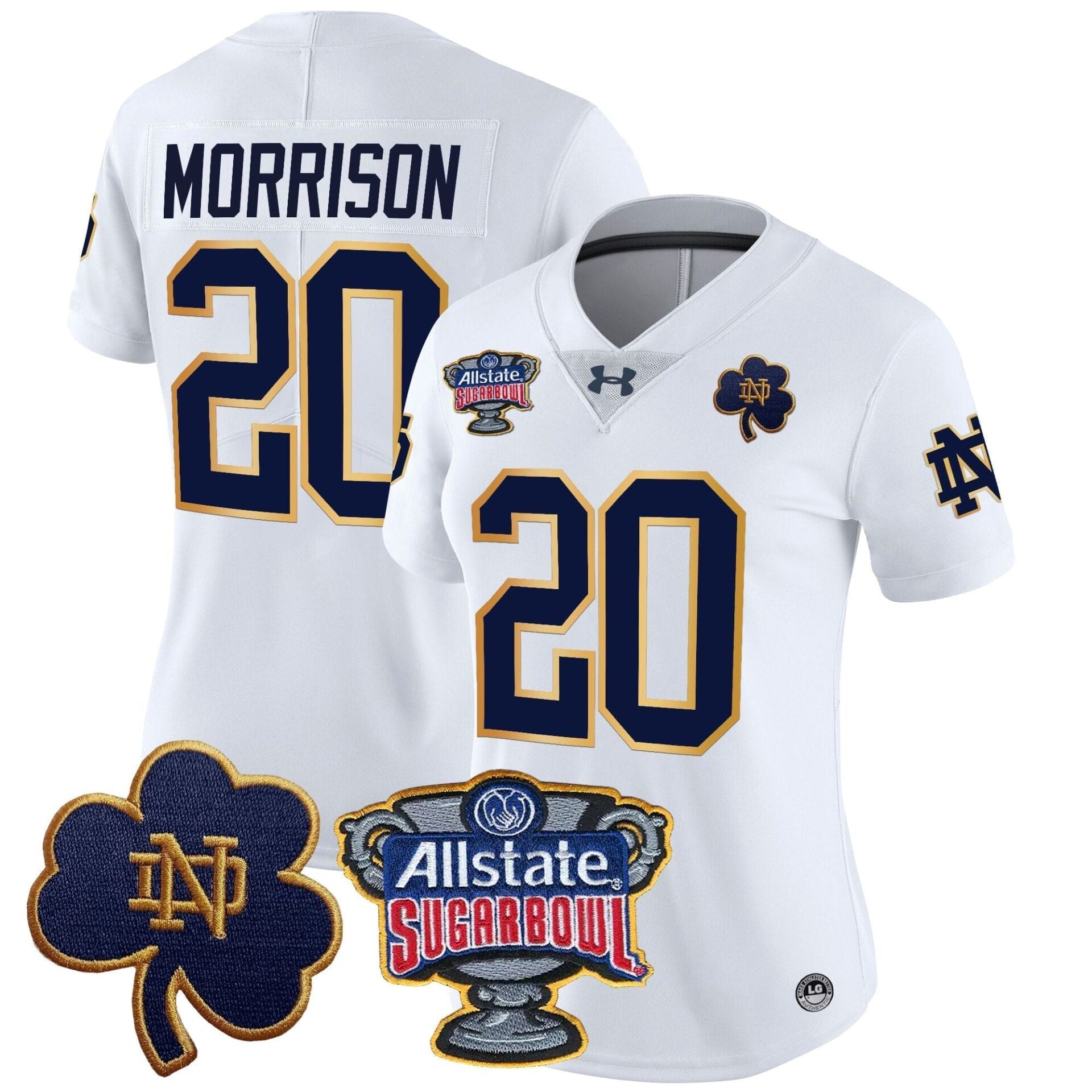 Notre Dame Fighting Irish 2024 Sugar Bowl Patch Vapor Limited Jersey - All Stitched - Image 4