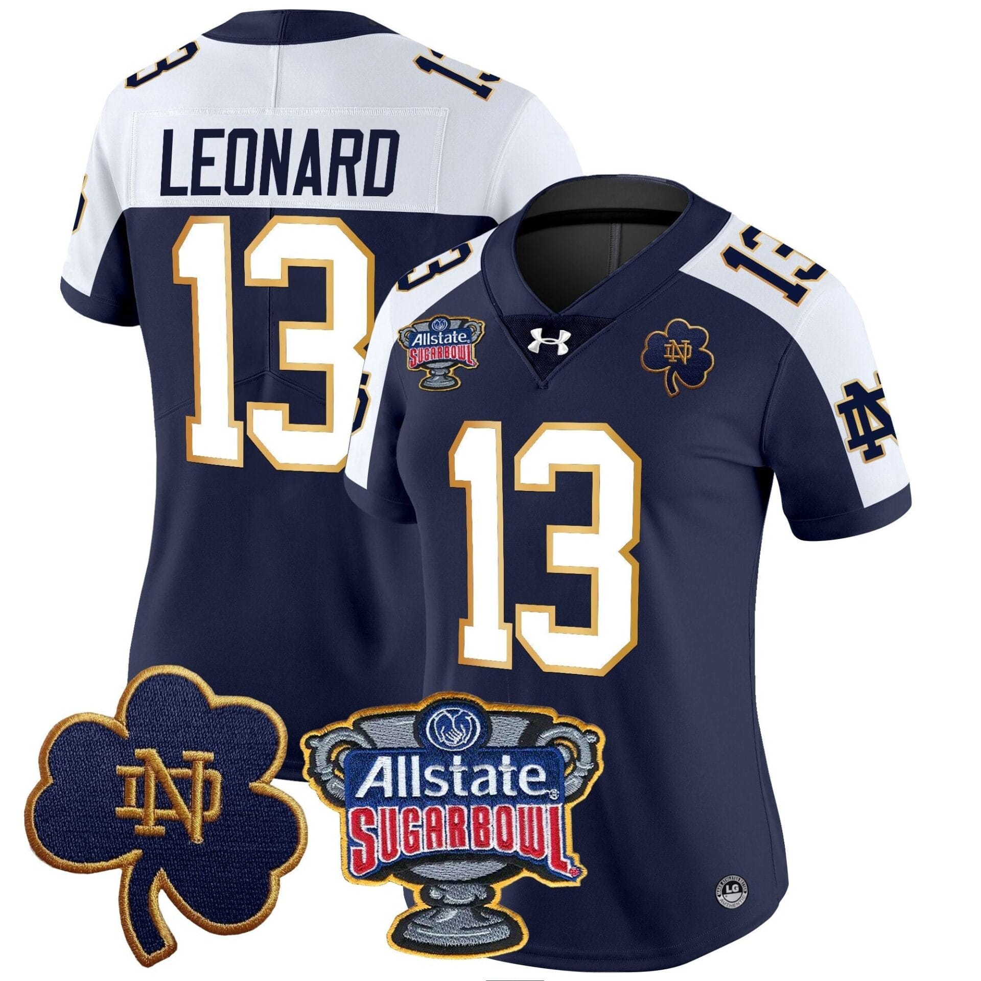 Notre Dame Fighting Irish 2024 Sugar Bowl Patch Vapor Limited Jersey - All Stitched - Image 29
