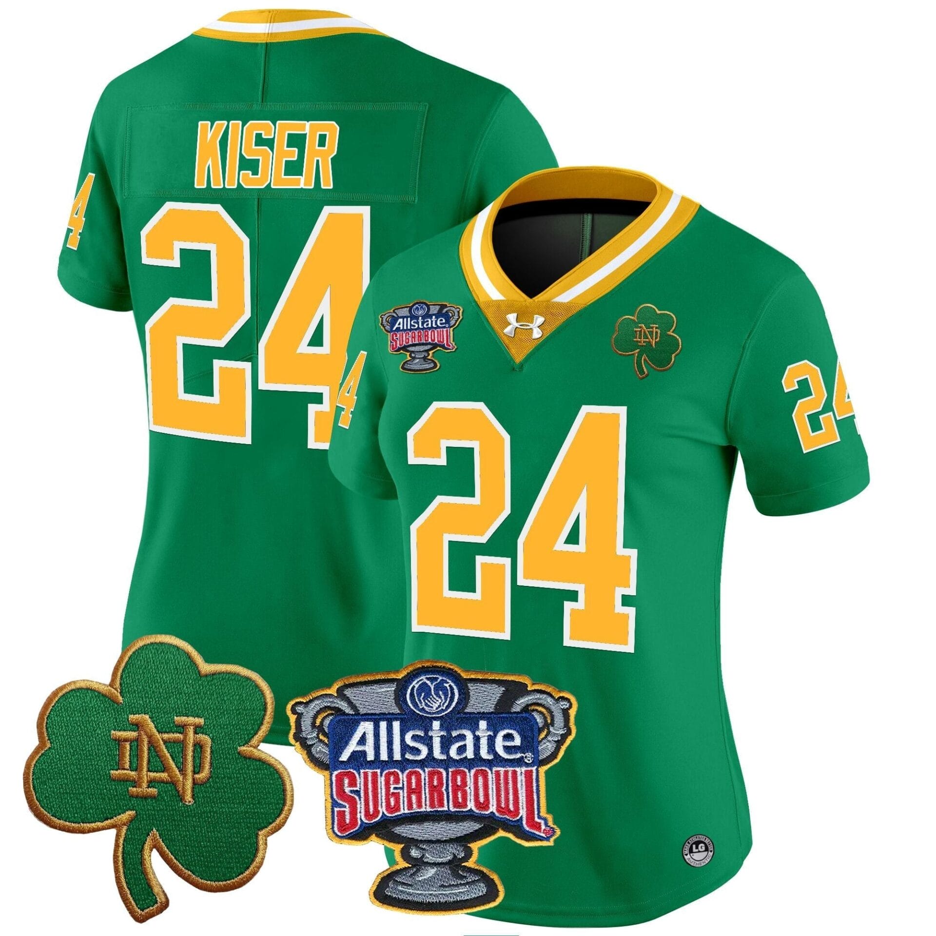 Notre Dame Fighting Irish 2024 Sugar Bowl Patch Vapor Limited Jersey - All Stitched - Image 51