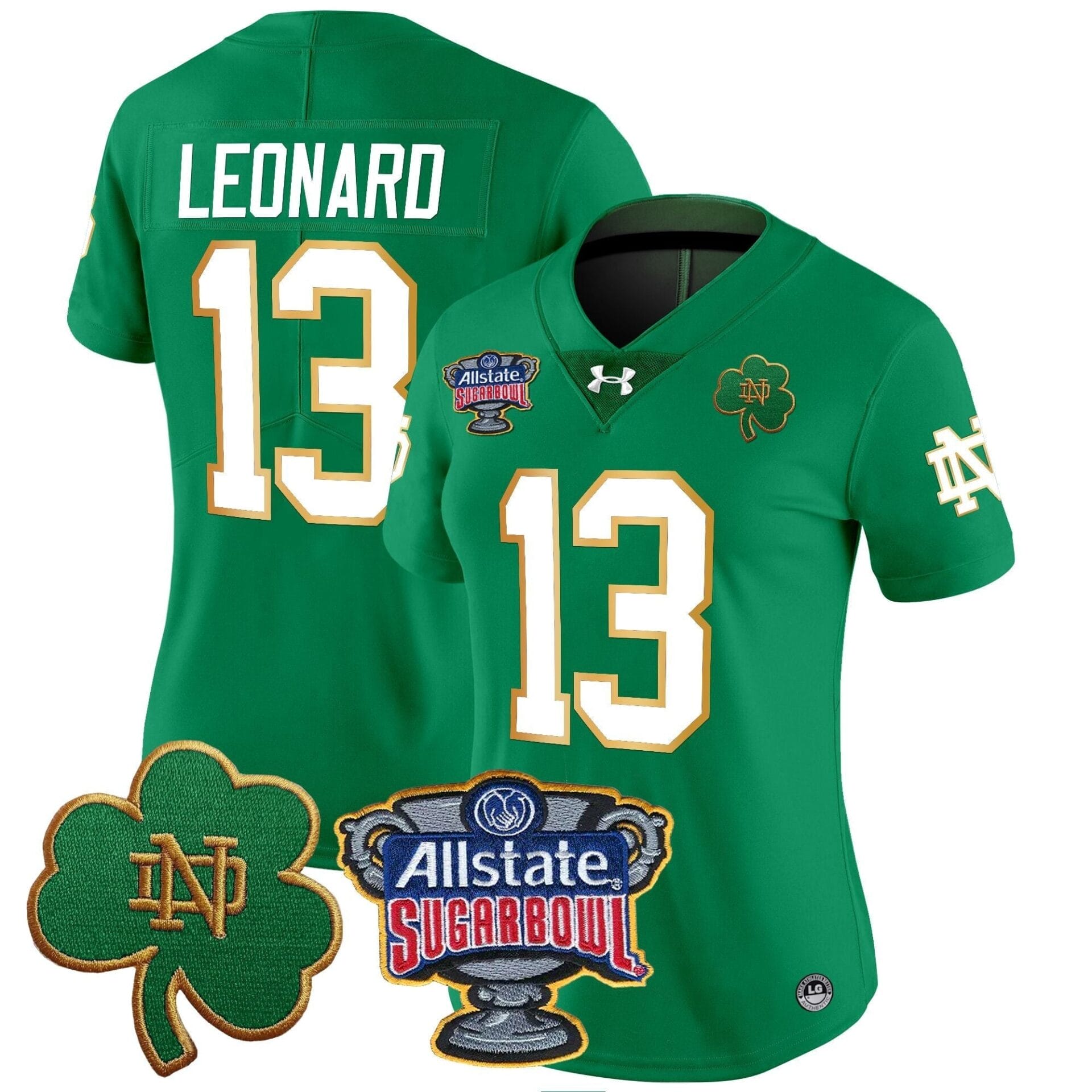 Notre Dame Fighting Irish 2024 Sugar Bowl Patch Vapor Limited Jersey - All Stitched - Image 20