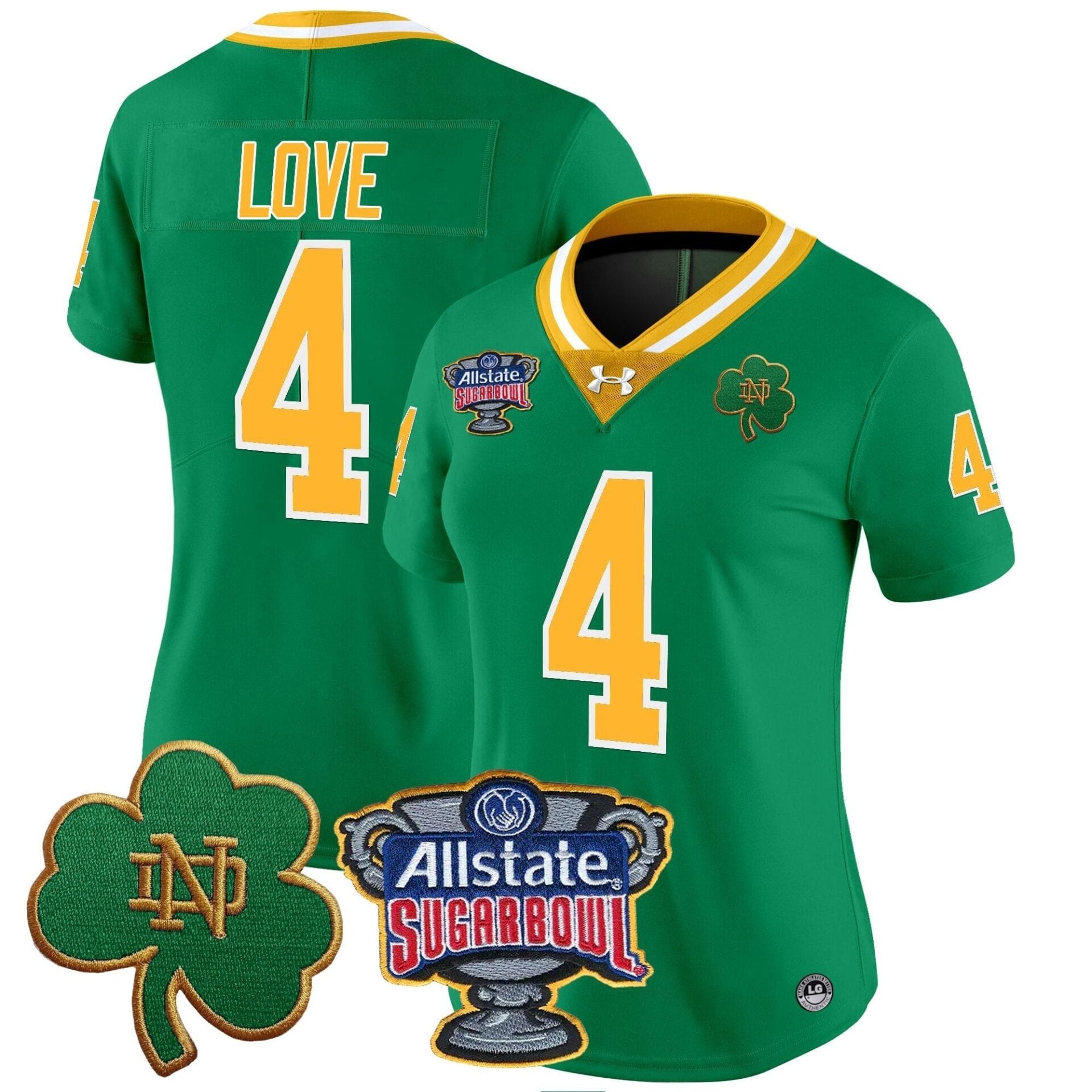 Notre Dame Fighting Irish 2024 Sugar Bowl Patch Vapor Limited Jersey - All Stitched - Image 46