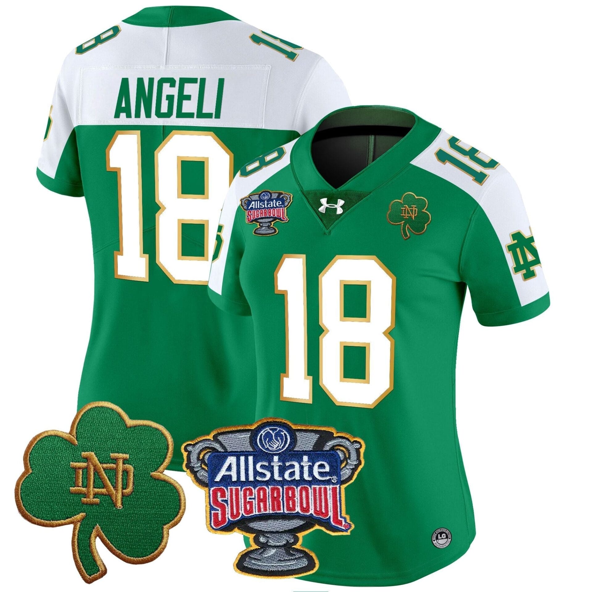 Notre Dame Fighting Irish 2024 Sugar Bowl Patch Vapor Limited Jersey - All Stitched - Image 44