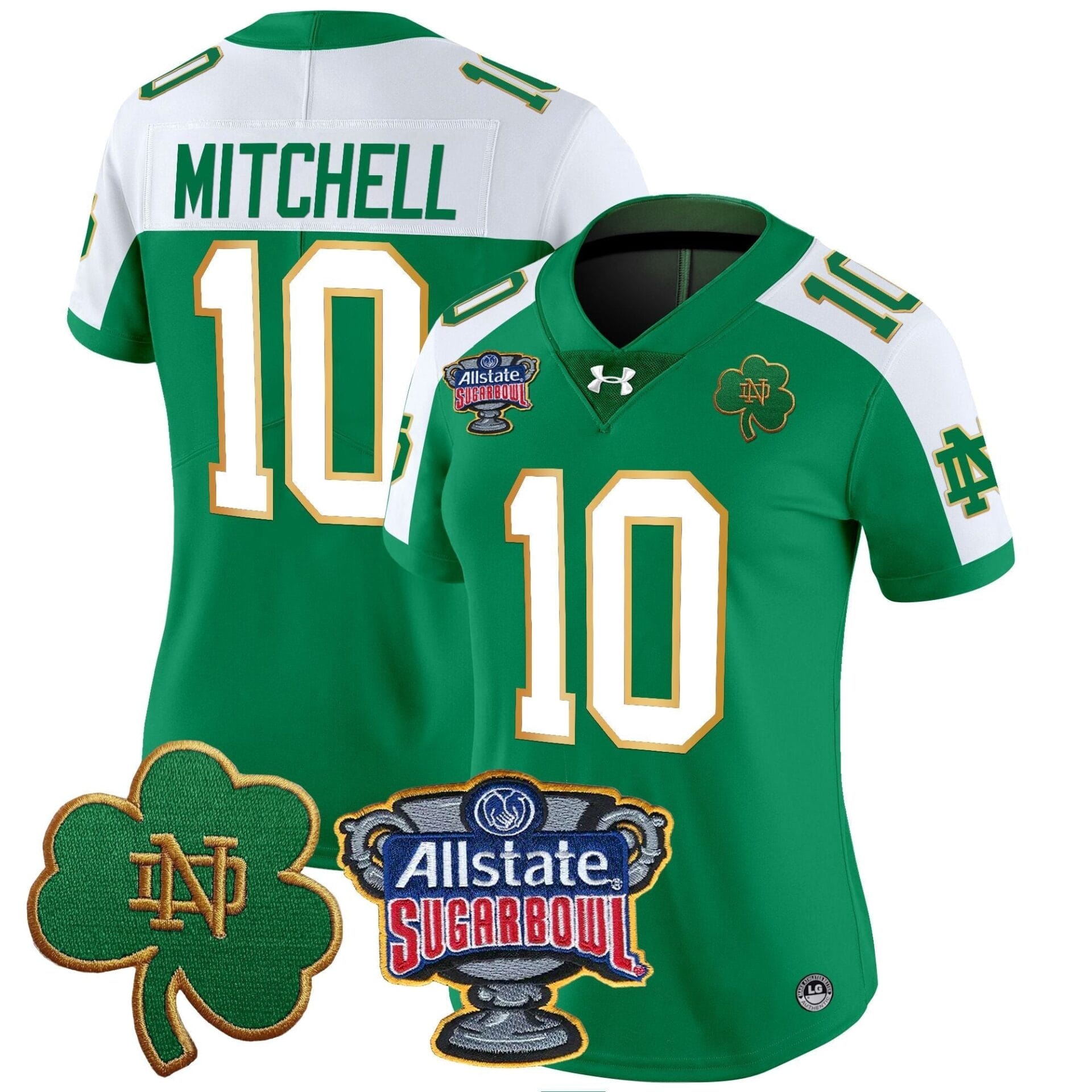 Notre Dame Fighting Irish 2024 Sugar Bowl Patch Vapor Limited Jersey - All Stitched - Image 43
