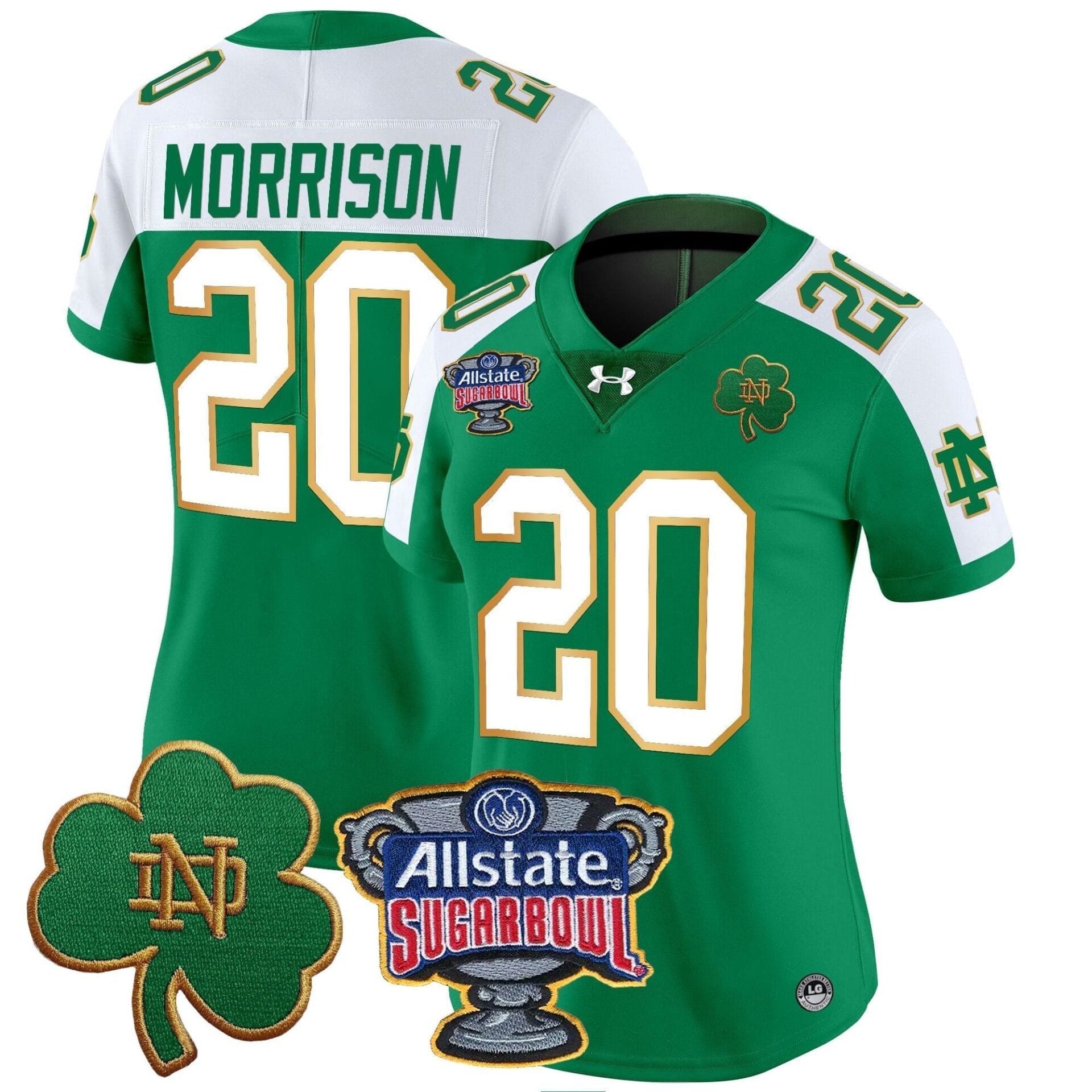 Notre Dame Fighting Irish 2024 Sugar Bowl Patch Vapor Limited Jersey - All Stitched - Image 40