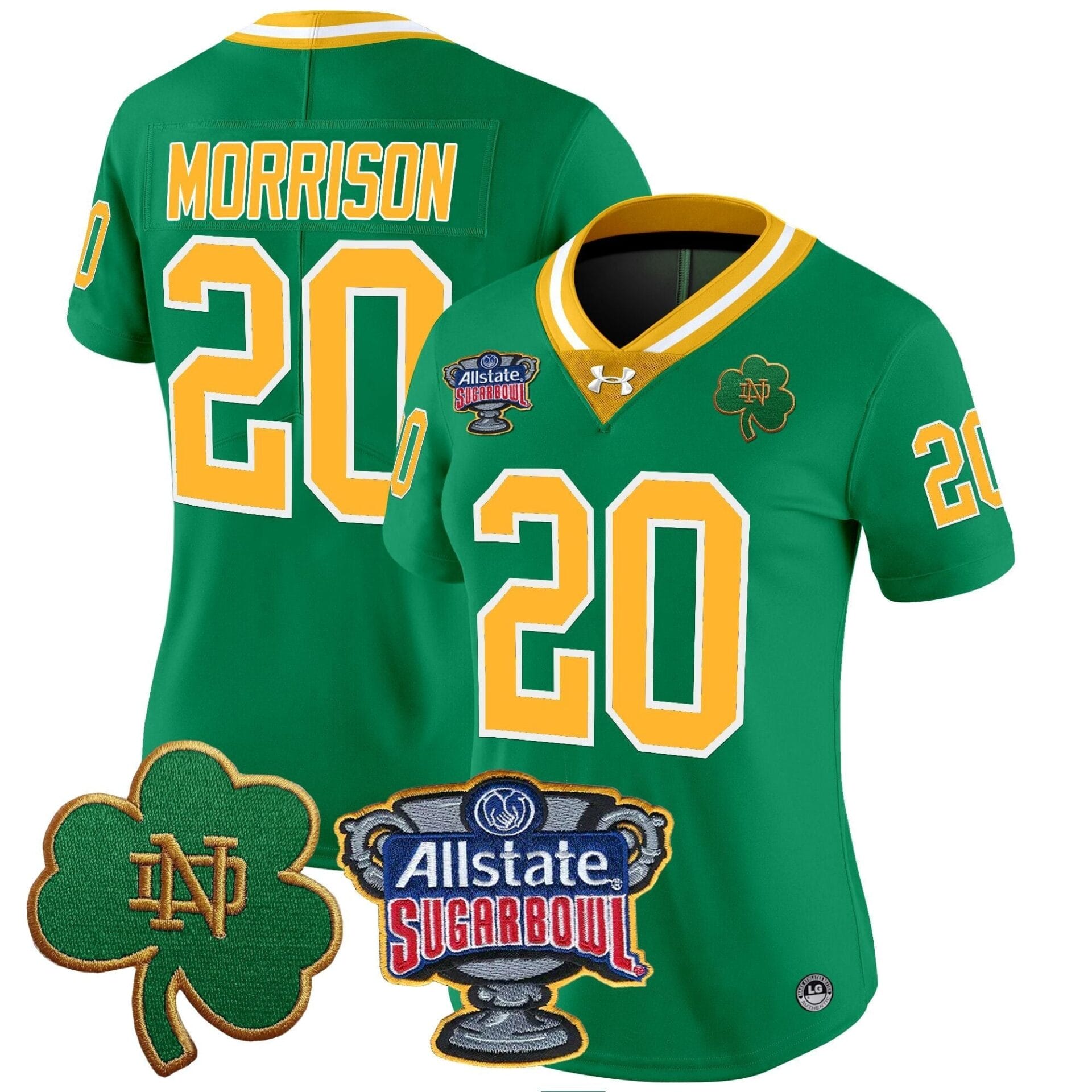 Notre Dame Fighting Irish 2024 Sugar Bowl Patch Vapor Limited Jersey - All Stitched - Image 49