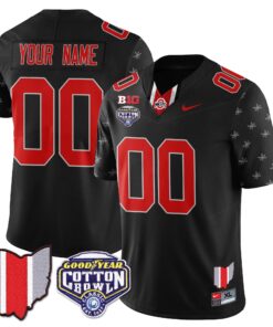 Alternative view of Custom Gender/Name Ohio State Buckeyes 2024 Cotton Bowl Classic Jersey - All Stitched