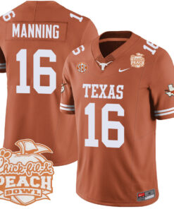 Alternative view of Texas Longhorns 2024 Peach Bowl Jersey - All Stitched