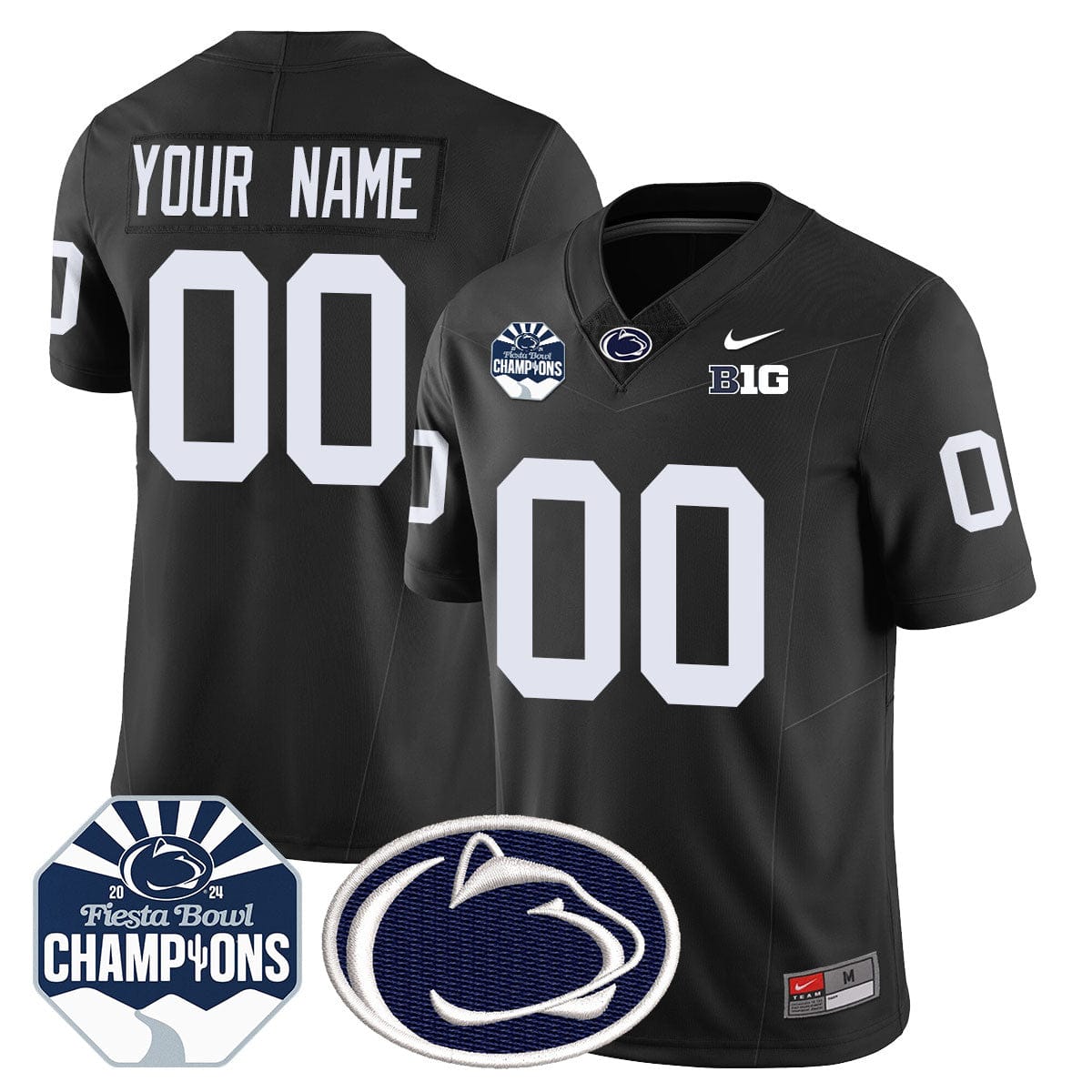 Custom Gender/Name Penn State Nittany Lions 2024 Fiesta Bowl Champions Jersey - All Stitched - Image 5