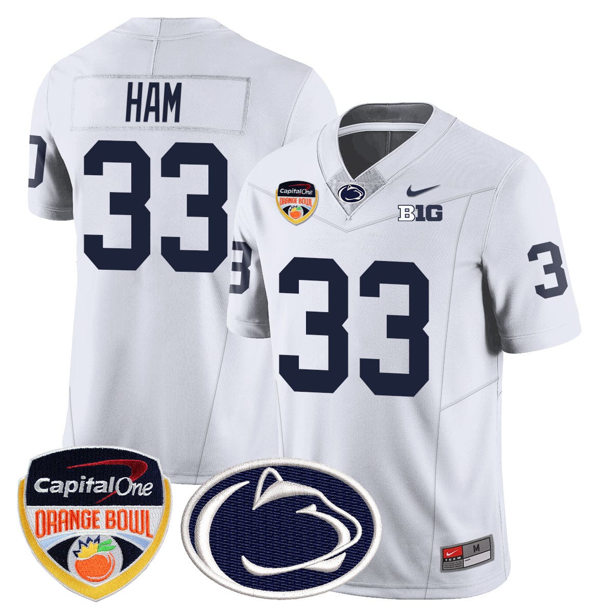 Penn State Nittany Lions 2024 Orange Bowl Jersey - All Stitched - Image 29