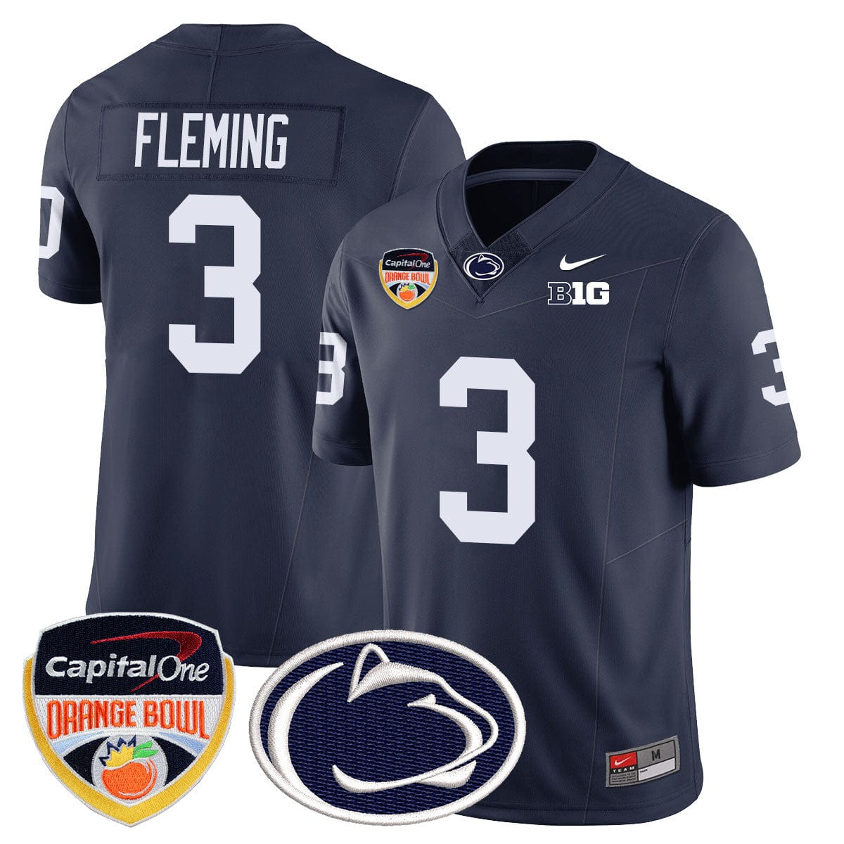 Penn State Nittany Lions 2024 Orange Bowl Jersey - All Stitched - Image 41
