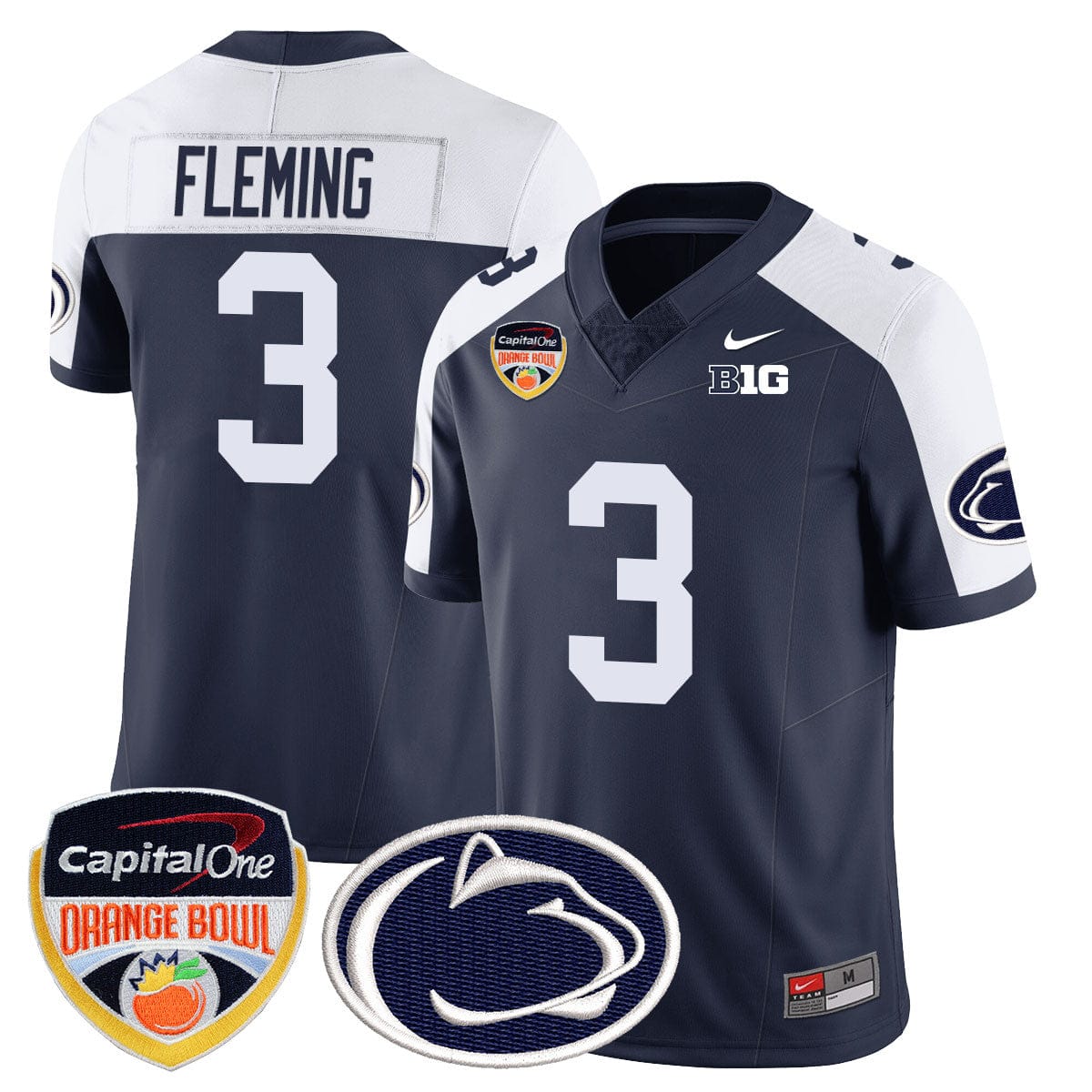 Penn State Nittany Lions 2024 Orange Bowl Jersey - All Stitched - Image 7