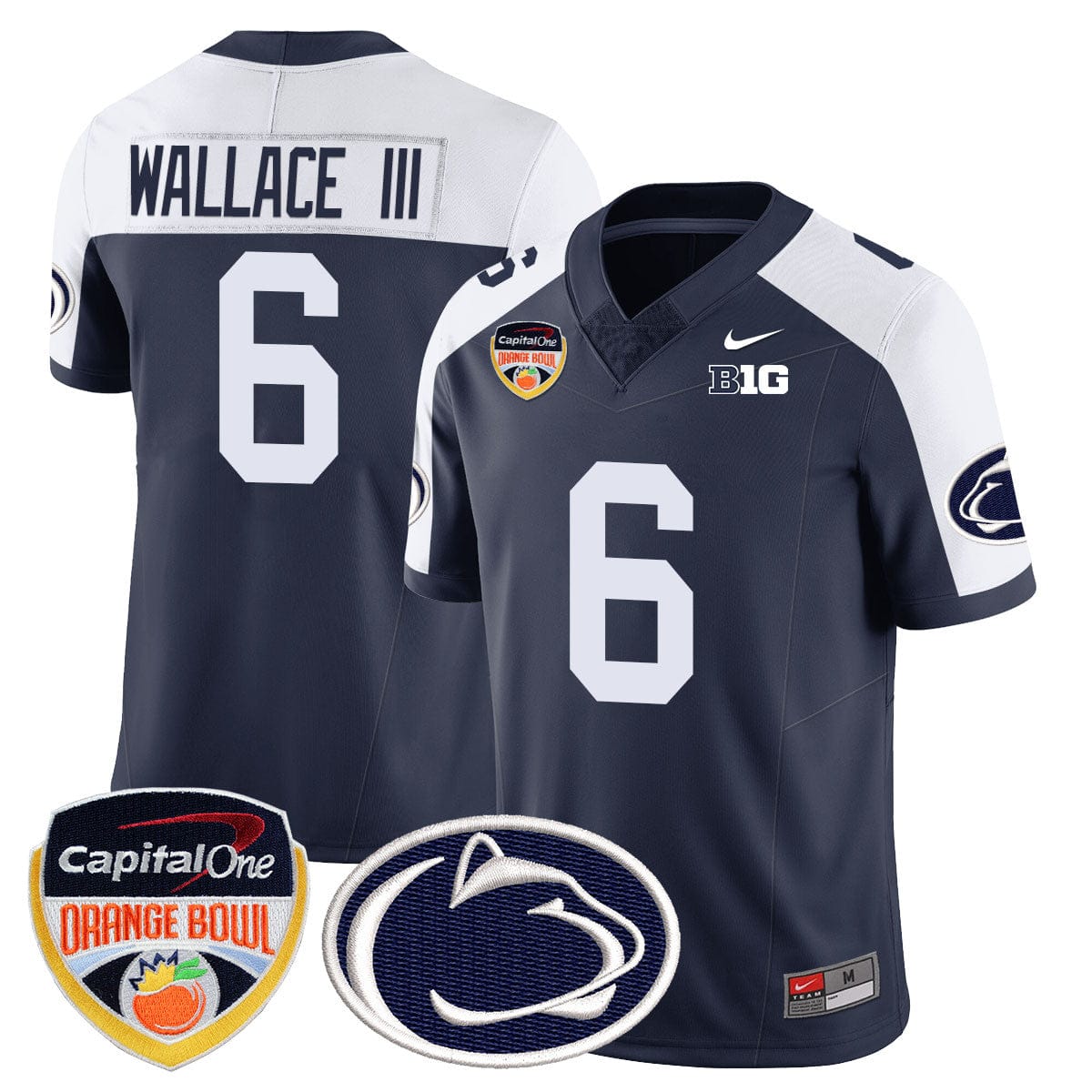 Penn State Nittany Lions 2024 Orange Bowl Jersey - All Stitched - Image 2