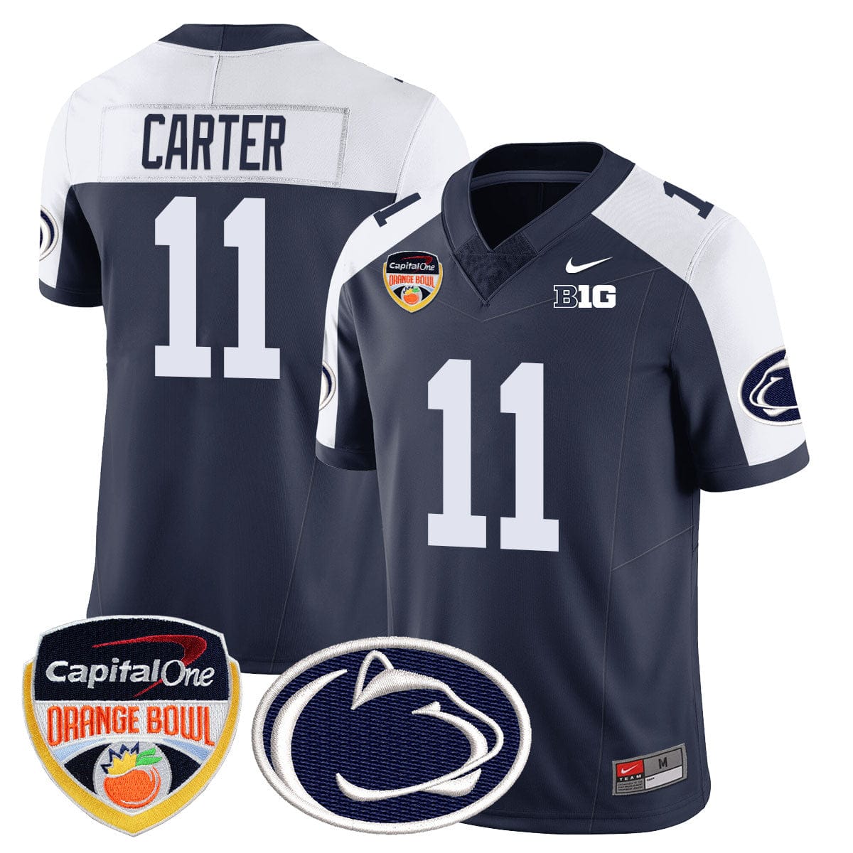 Penn State Nittany Lions 2024 Orange Bowl Jersey - All Stitched - Image 3
