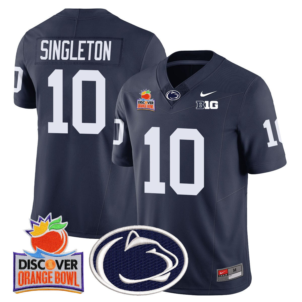 Penn State Nittany Lions 2024 Orange Bowl Jersey N1 - All Stitched - Image 3