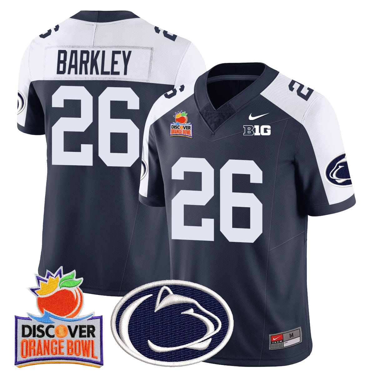 Penn State Nittany Lions 2024 Orange Bowl Jersey N1 - All Stitched - Image 10