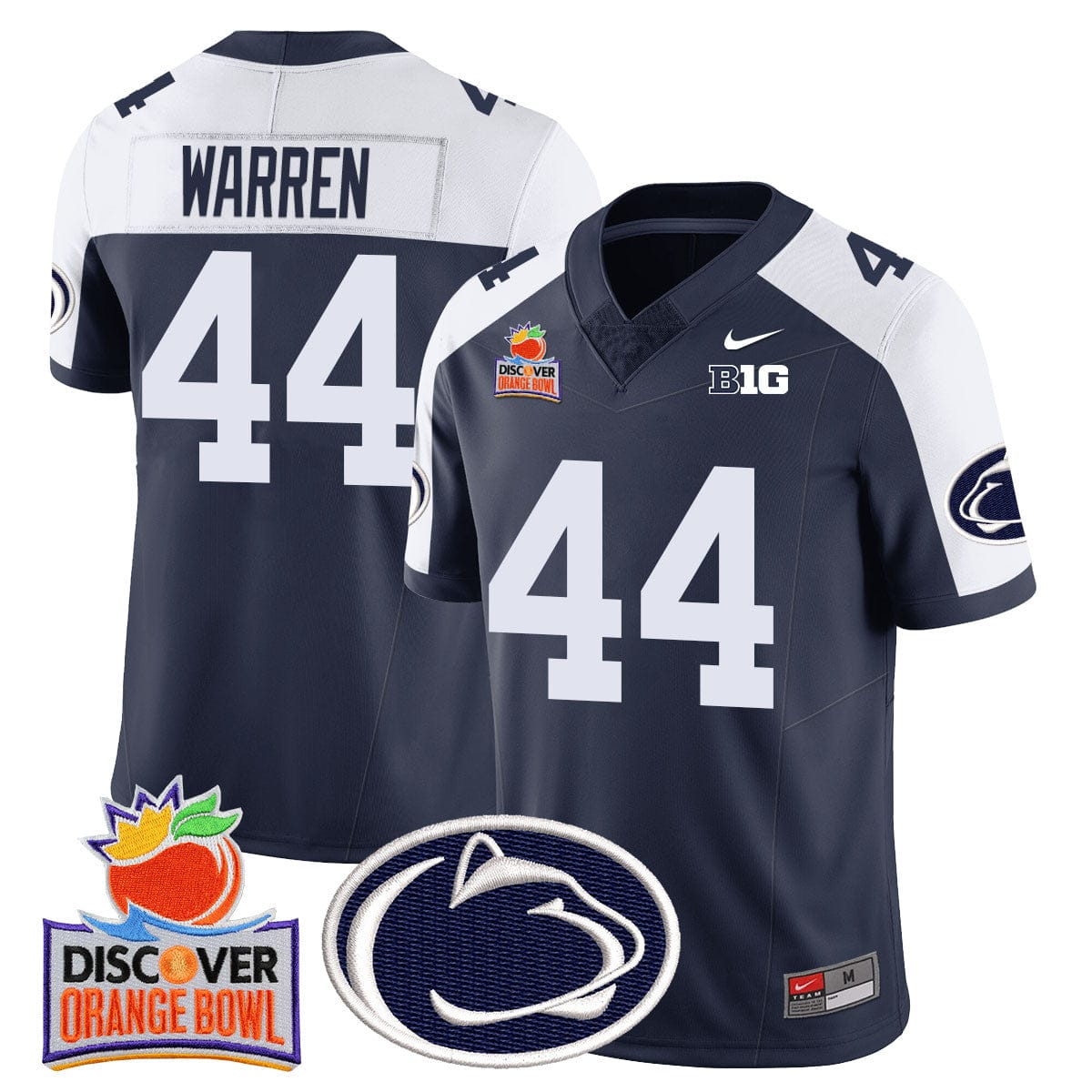 Penn State Nittany Lions 2024 Orange Bowl Jersey N1 - All Stitched - Image 15
