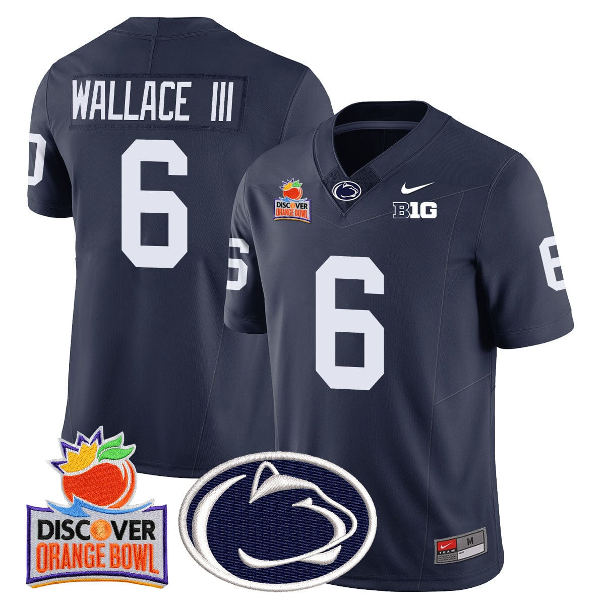 Penn State Nittany Lions 2024 Orange Bowl Jersey N1 - All Stitched - Image 5