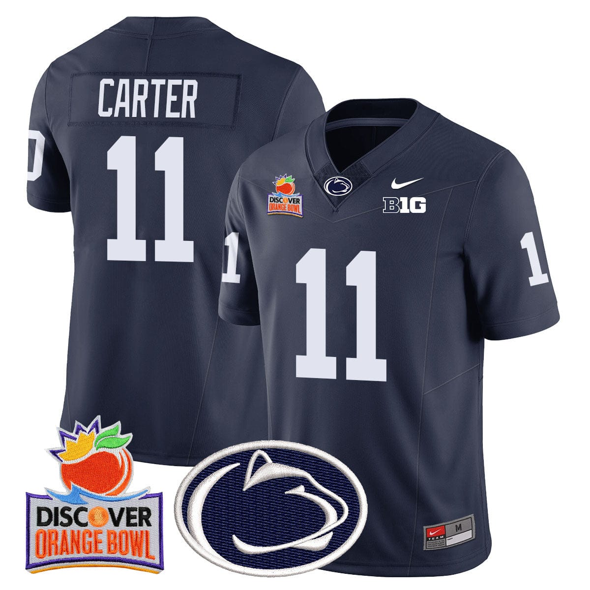 Penn State Nittany Lions 2024 Orange Bowl Jersey N1 - All Stitched - Image 7