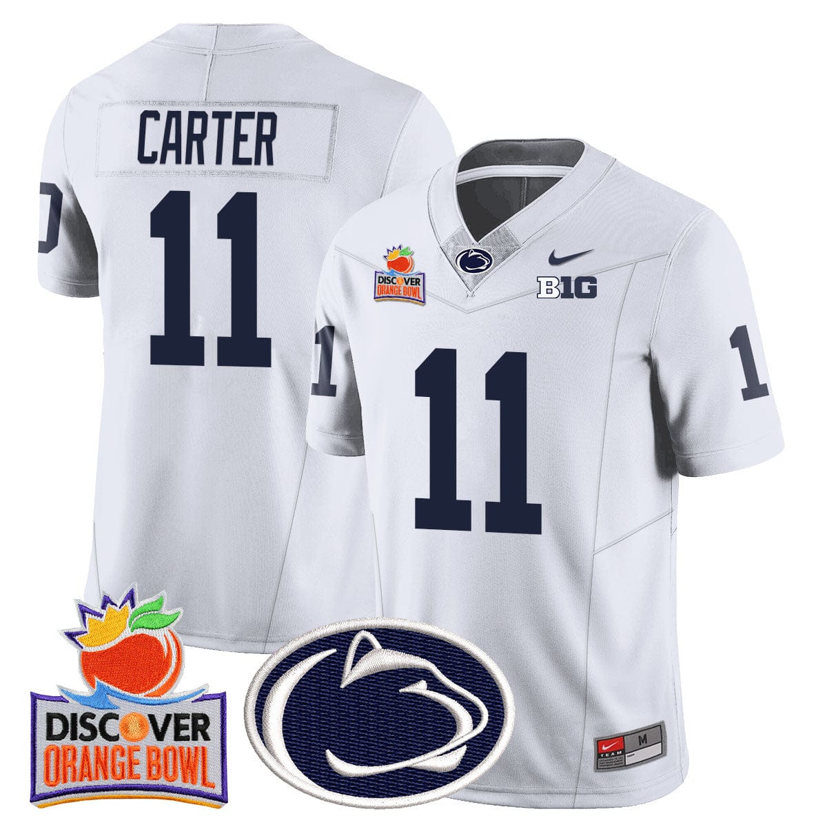 Penn State Nittany Lions 2024 Orange Bowl Jersey N1 - All Stitched - Image 17