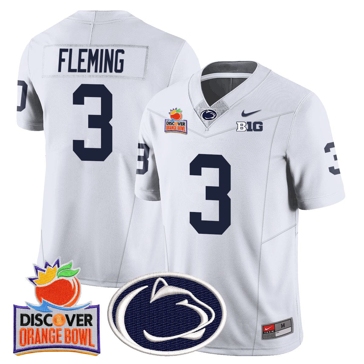 Penn State Nittany Lions 2024 Orange Bowl Jersey N1 - All Stitched - Image 18