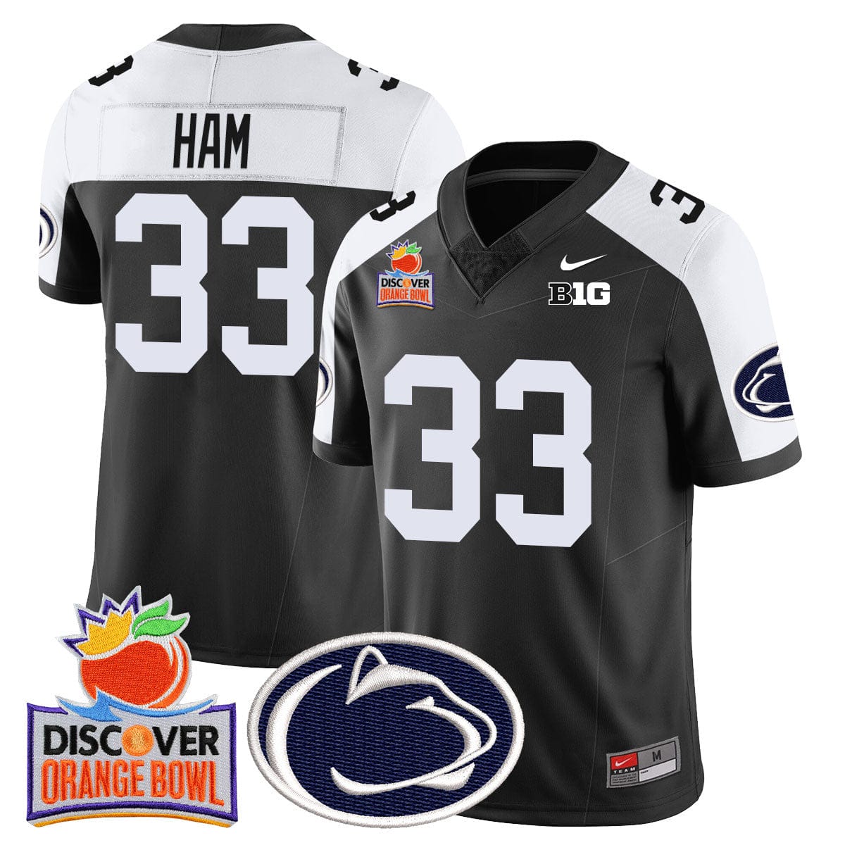 Penn State Nittany Lions 2024 Orange Bowl Jersey N1 - All Stitched - Image 37