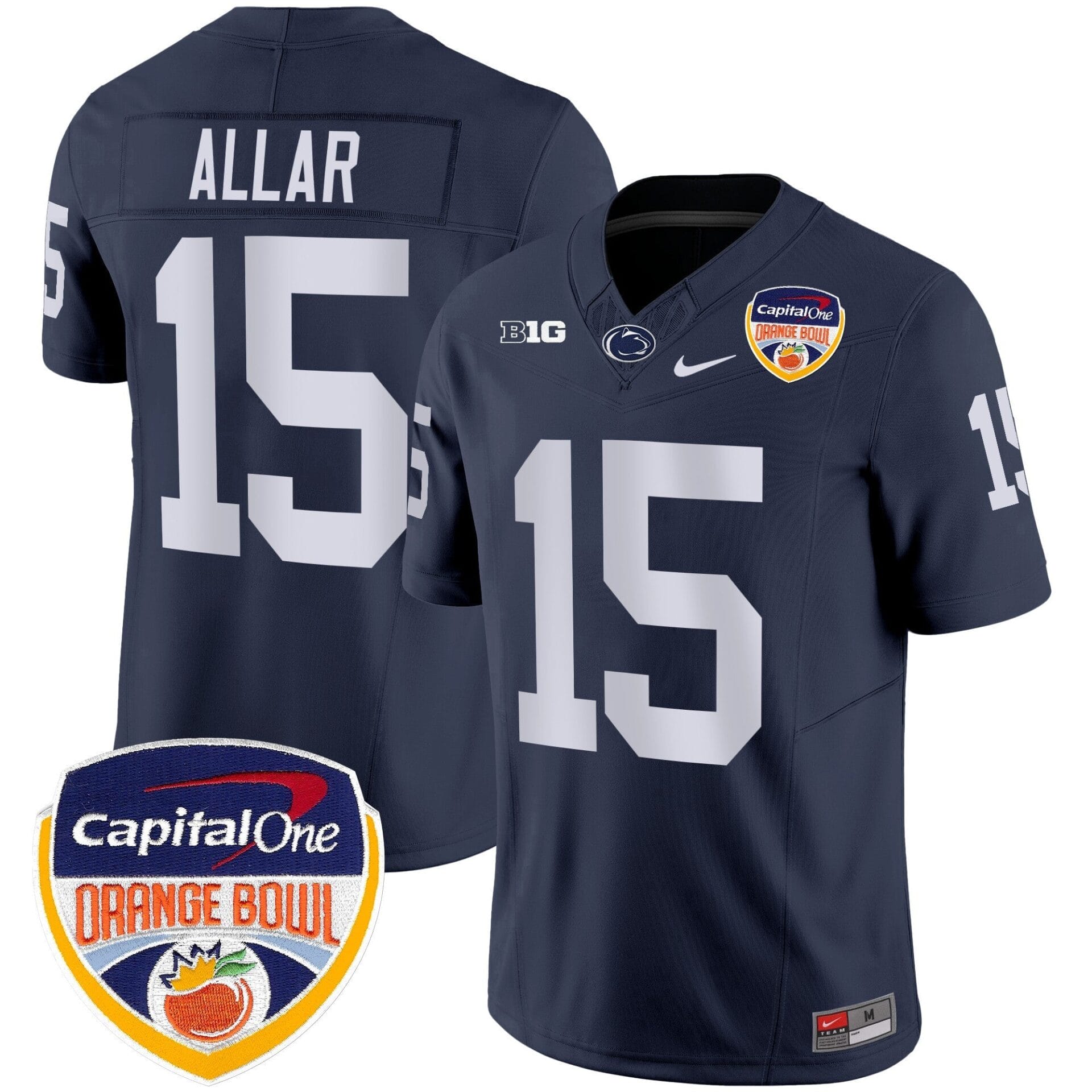Penn State Nittany Lions Orange Bowl Patch Vapor Limited Jersey - All Stitched - Image 19