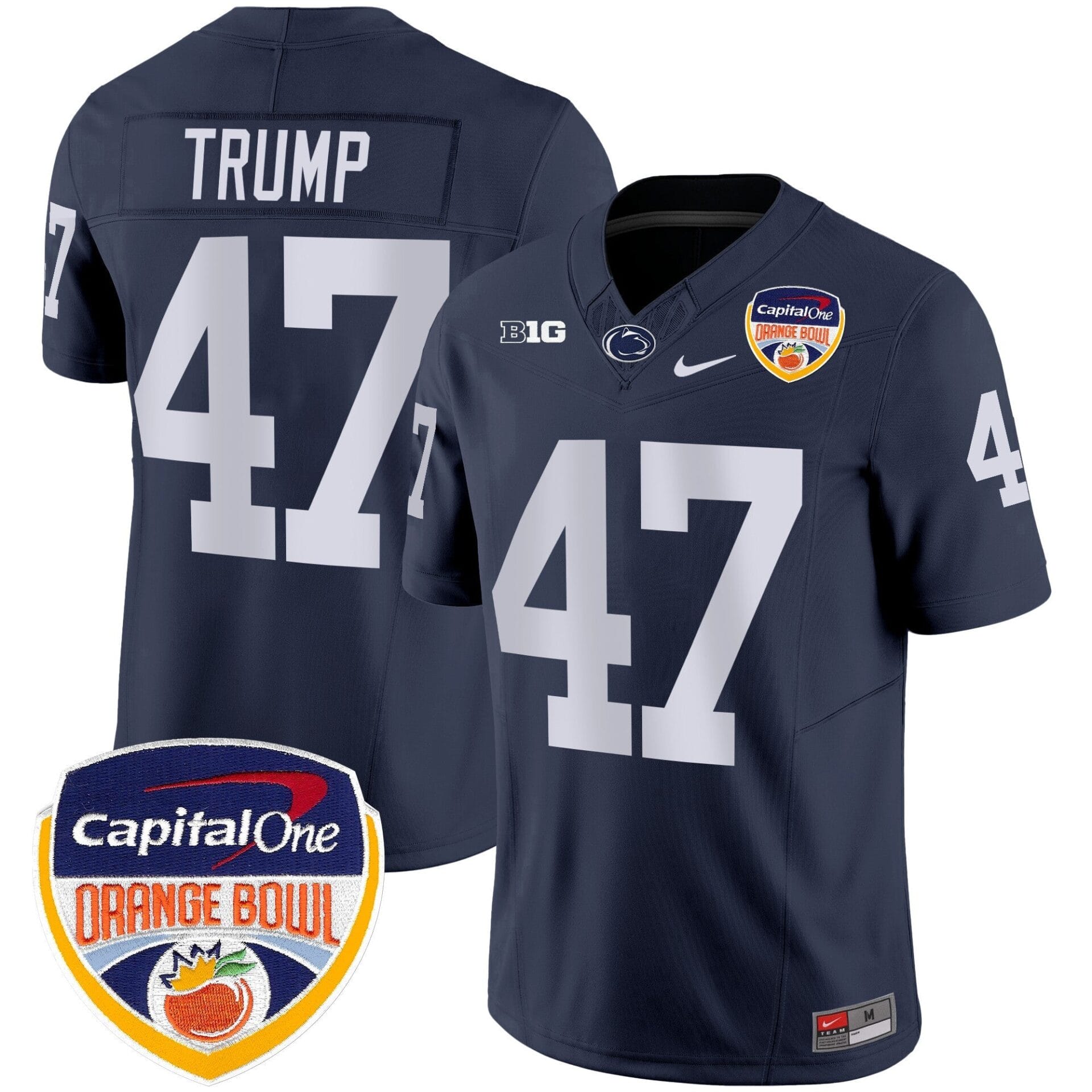 Penn State Nittany Lions Orange Bowl Patch Vapor Limited Jersey - All Stitched - Image 26