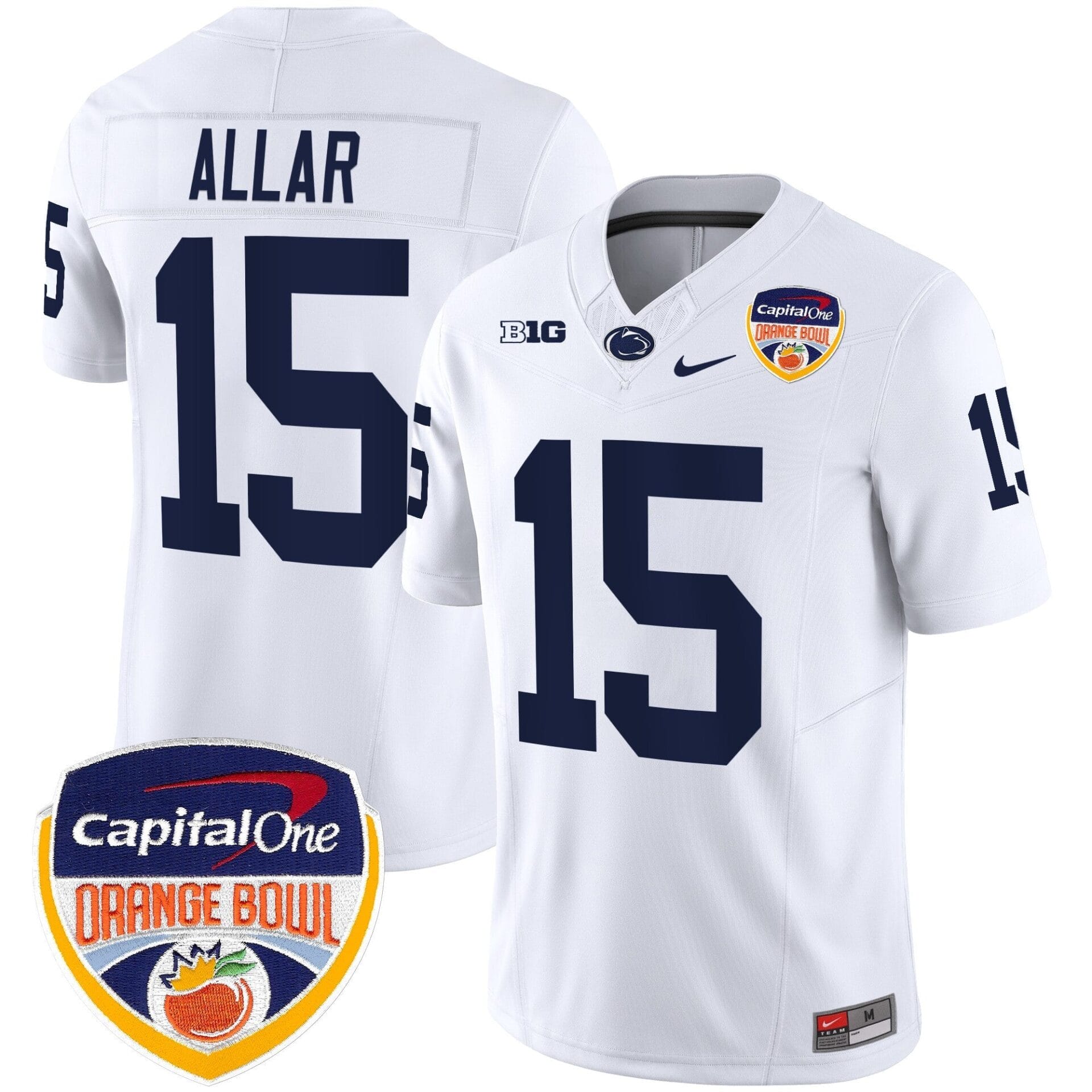 Penn State Nittany Lions Orange Bowl Patch Vapor Limited Jersey - All Stitched - Image 28