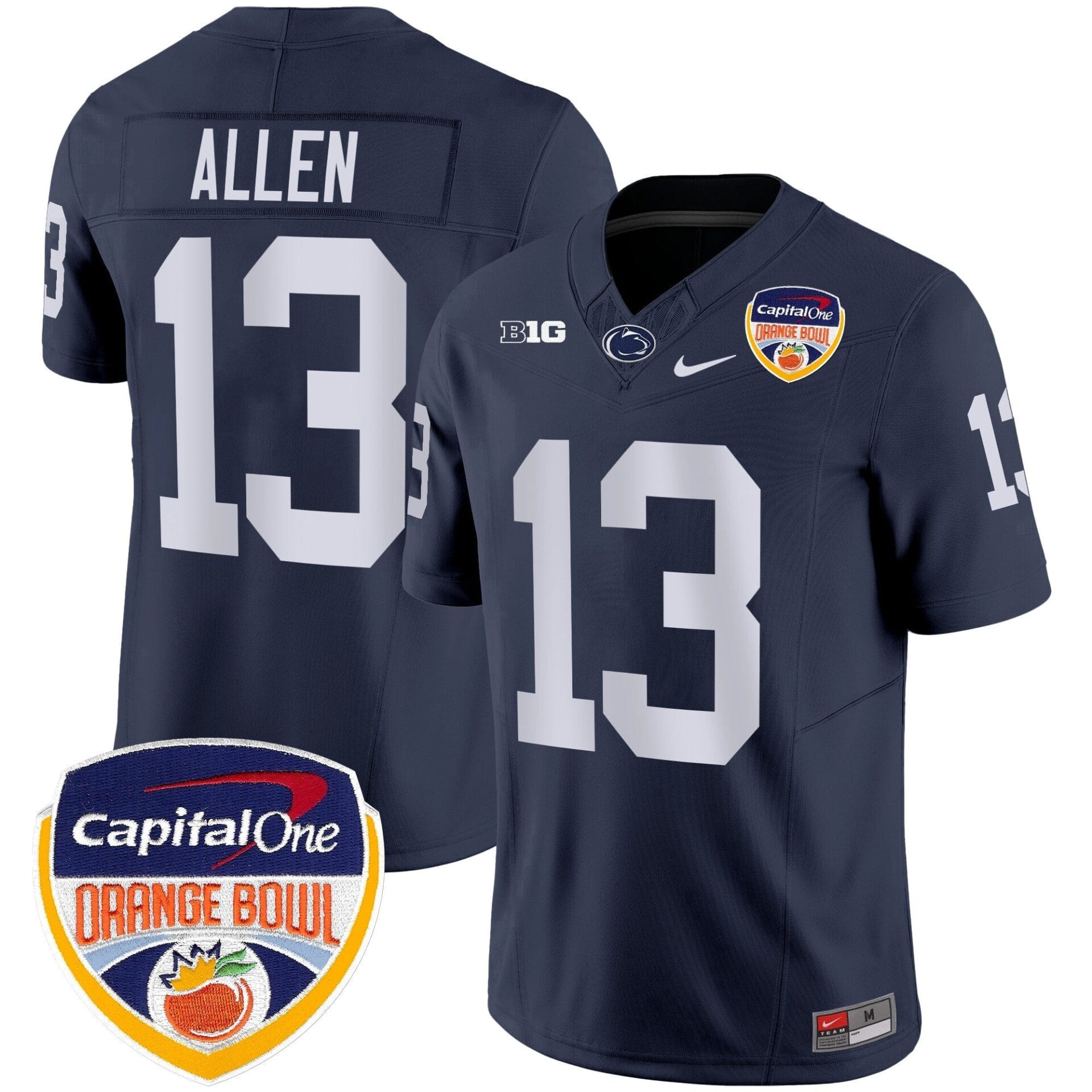 Penn State Nittany Lions Orange Bowl Patch Vapor Limited Jersey - All Stitched - Image 25