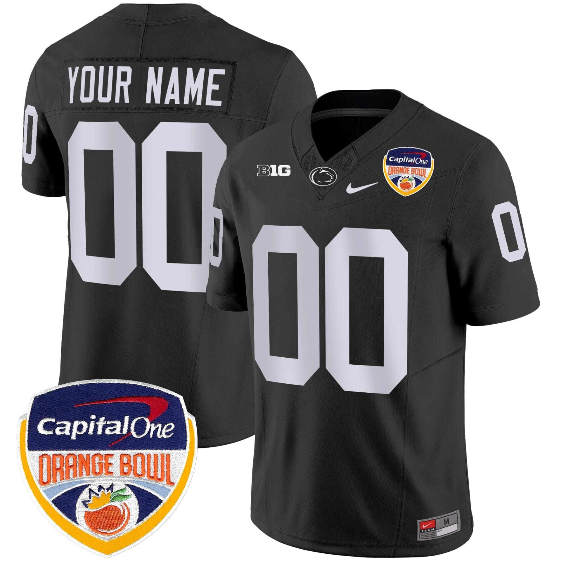 Penn State Nittany Lions Orange Bowl Patch Vapor Limited Custom Jersey - All Stitched - Image 5