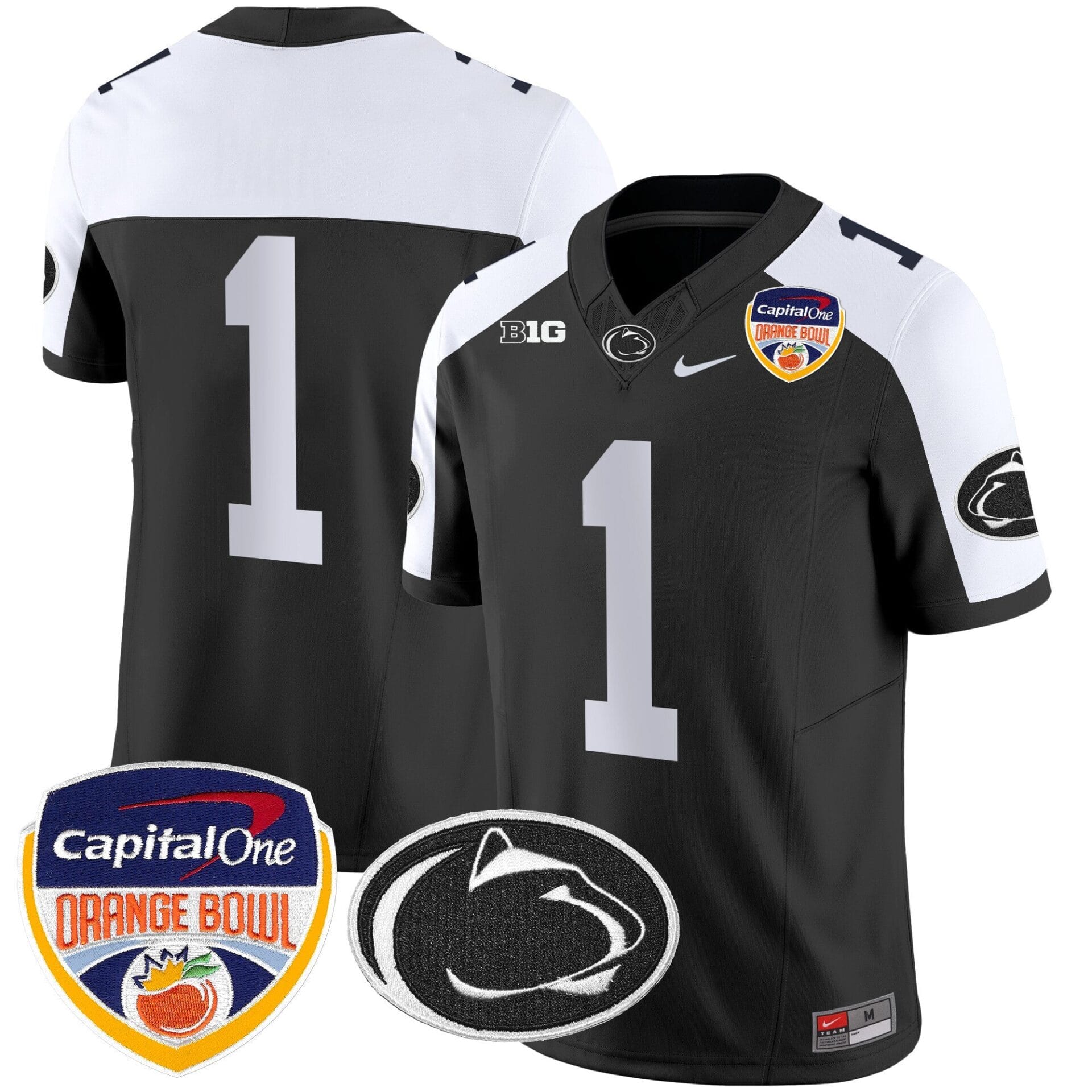Penn State Nittany Lions Orange Bowl Patch Vapor Limited Jersey - All Stitched - Image 18