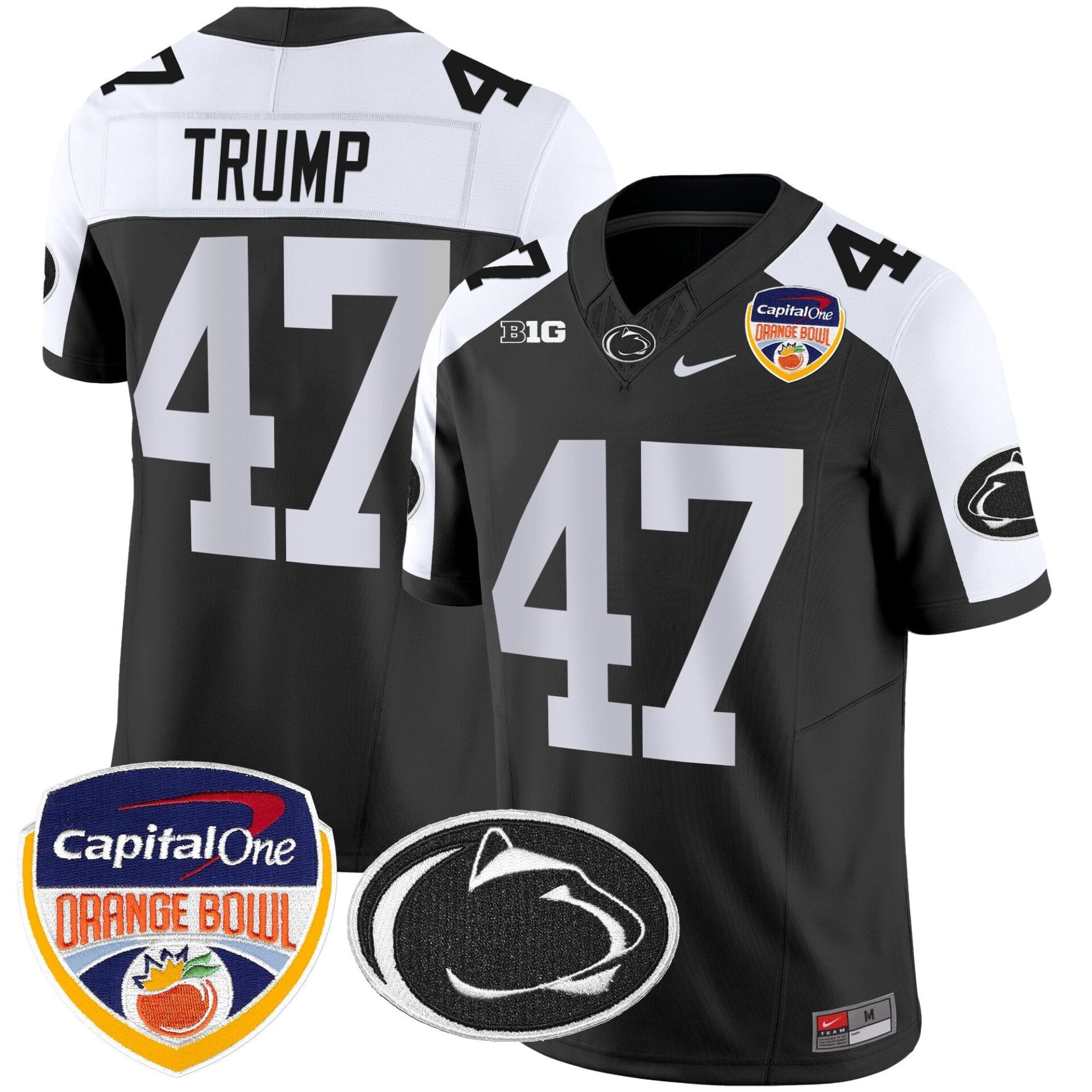 Penn State Nittany Lions Orange Bowl Patch Vapor Limited Jersey - All Stitched - Image 17