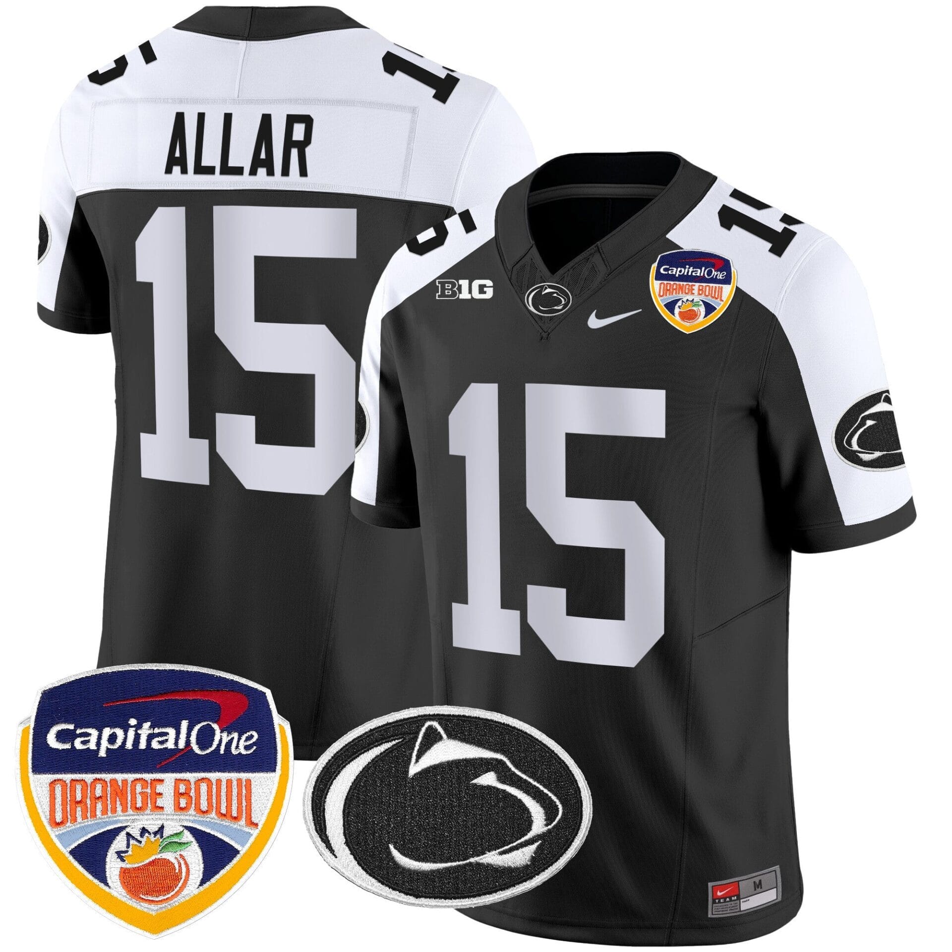 Penn State Nittany Lions Orange Bowl Patch Vapor Limited Jersey - All Stitched - Image 10