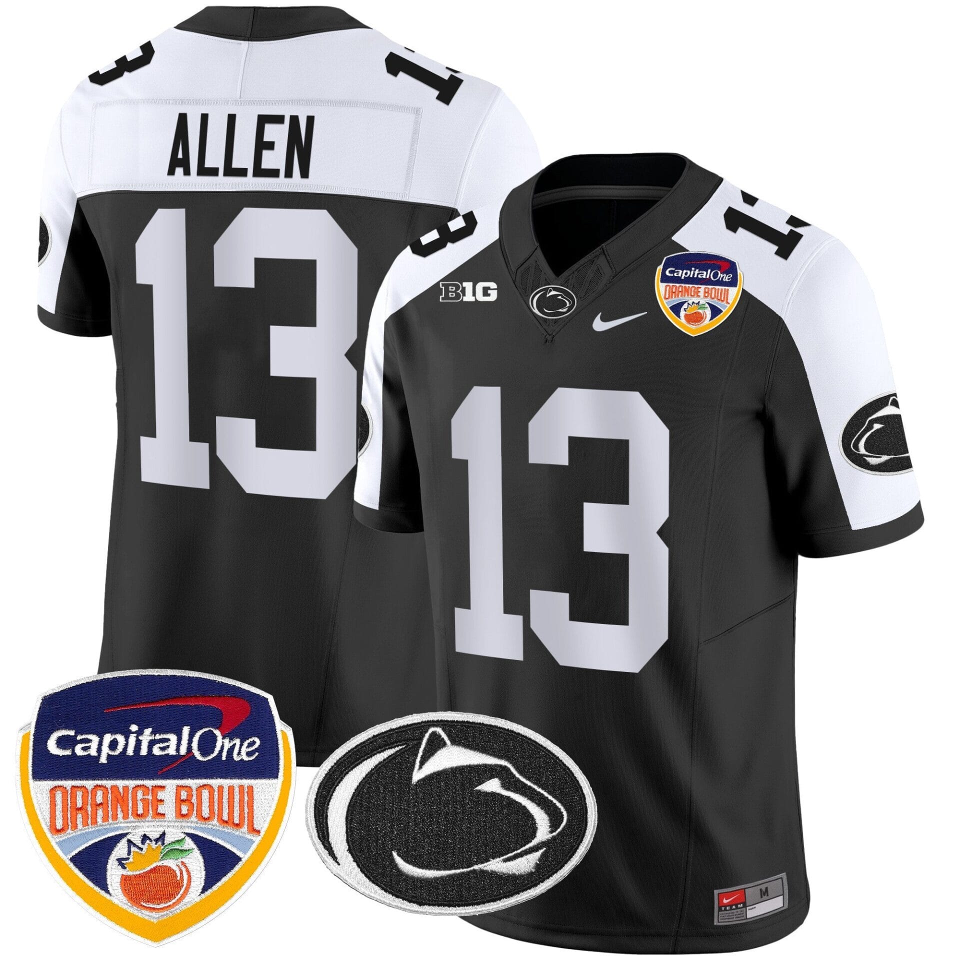 Penn State Nittany Lions Orange Bowl Patch Vapor Limited Jersey - All Stitched - Image 16