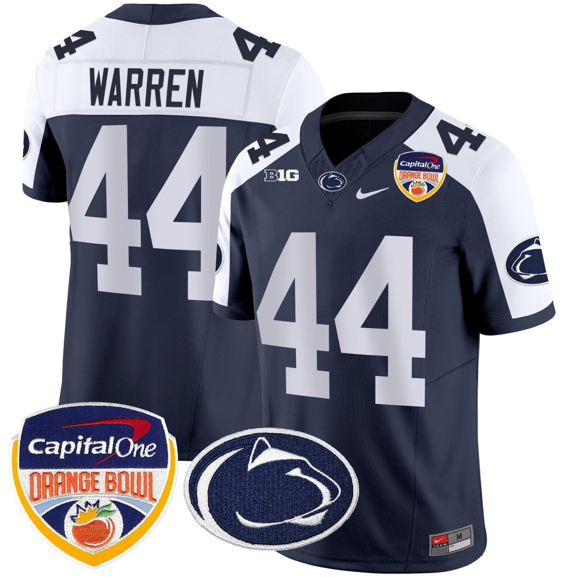 Penn State Nittany Lions Orange Bowl Patch Vapor Limited Jersey - All Stitched - Image 3