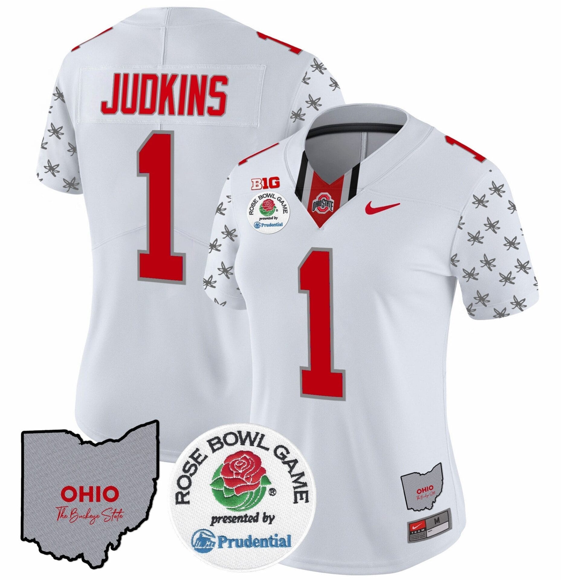 Ohio State Buckeyes Rose Bowl Vapor Limited Jersey V4 - All Stitched - Image 3