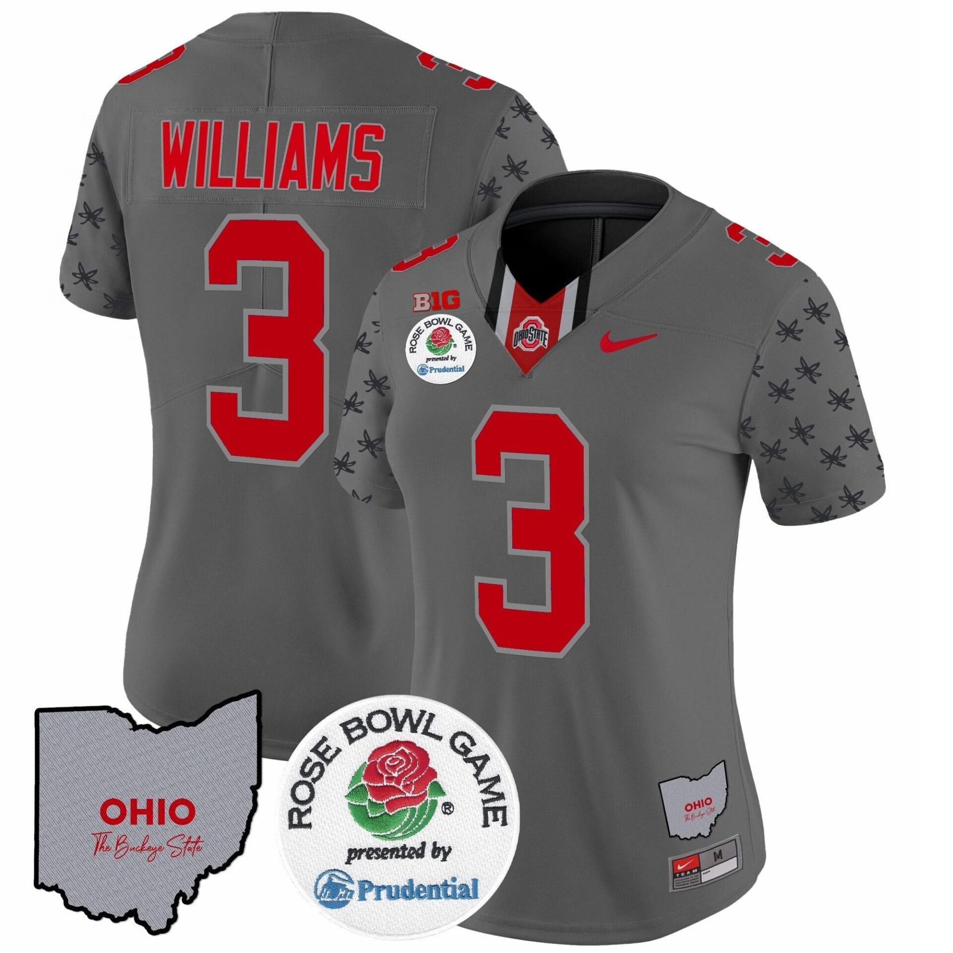 Ohio State Buckeyes Rose Bowl Vapor Limited Jersey V4 - All Stitched - Image 29